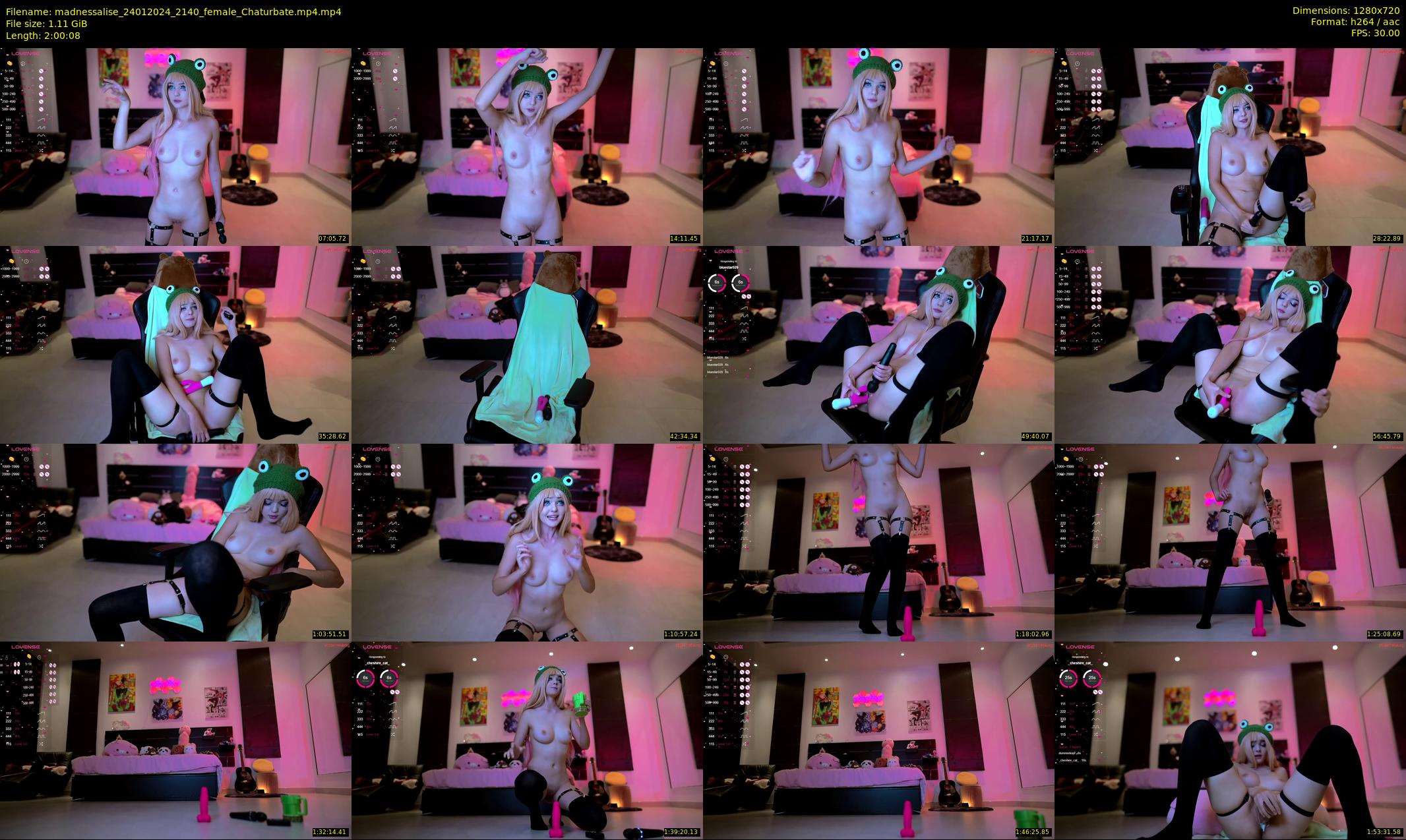 madnessalise — 121 minute Chaturbate female cam show recording, 720p, Jan 24, 2024