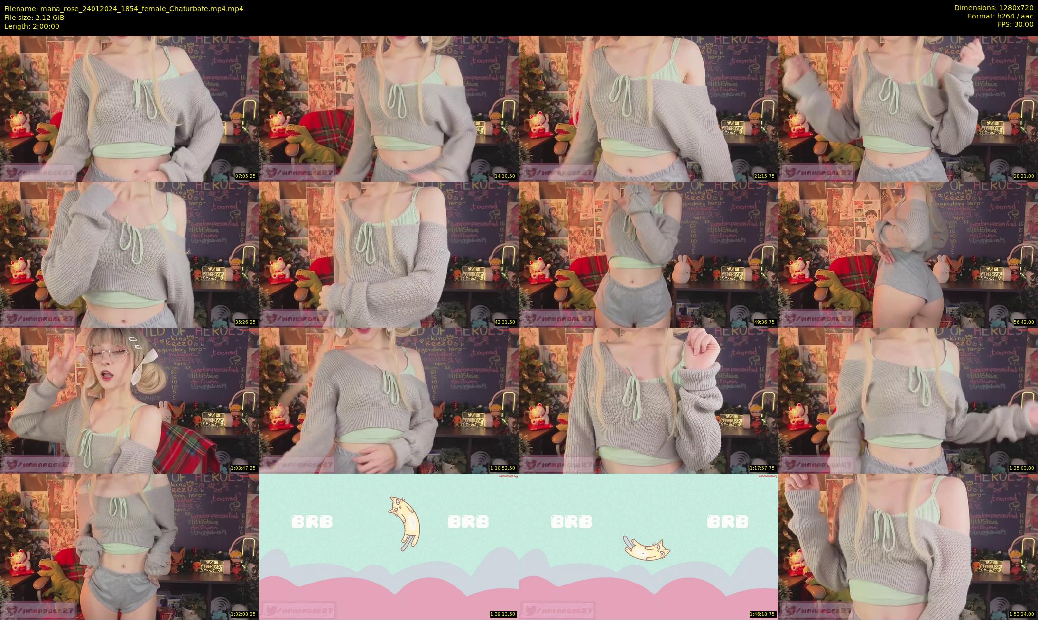 mana_rose — 120 minute Chaturbate female cam show recording, 720p, Jan 24, 2024