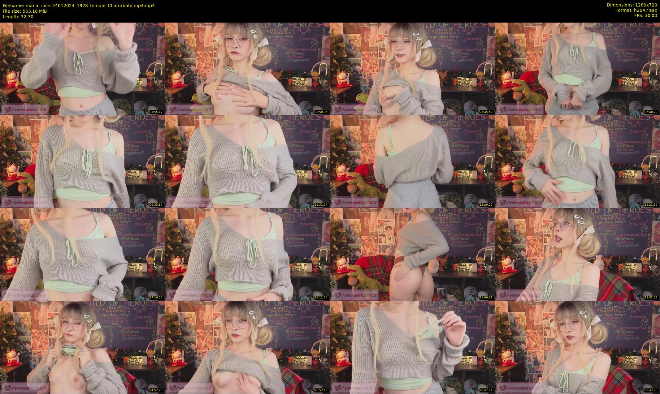 mana_rose — 33 minute Chaturbate female cam show recording, 720p, Jan 24, 2024