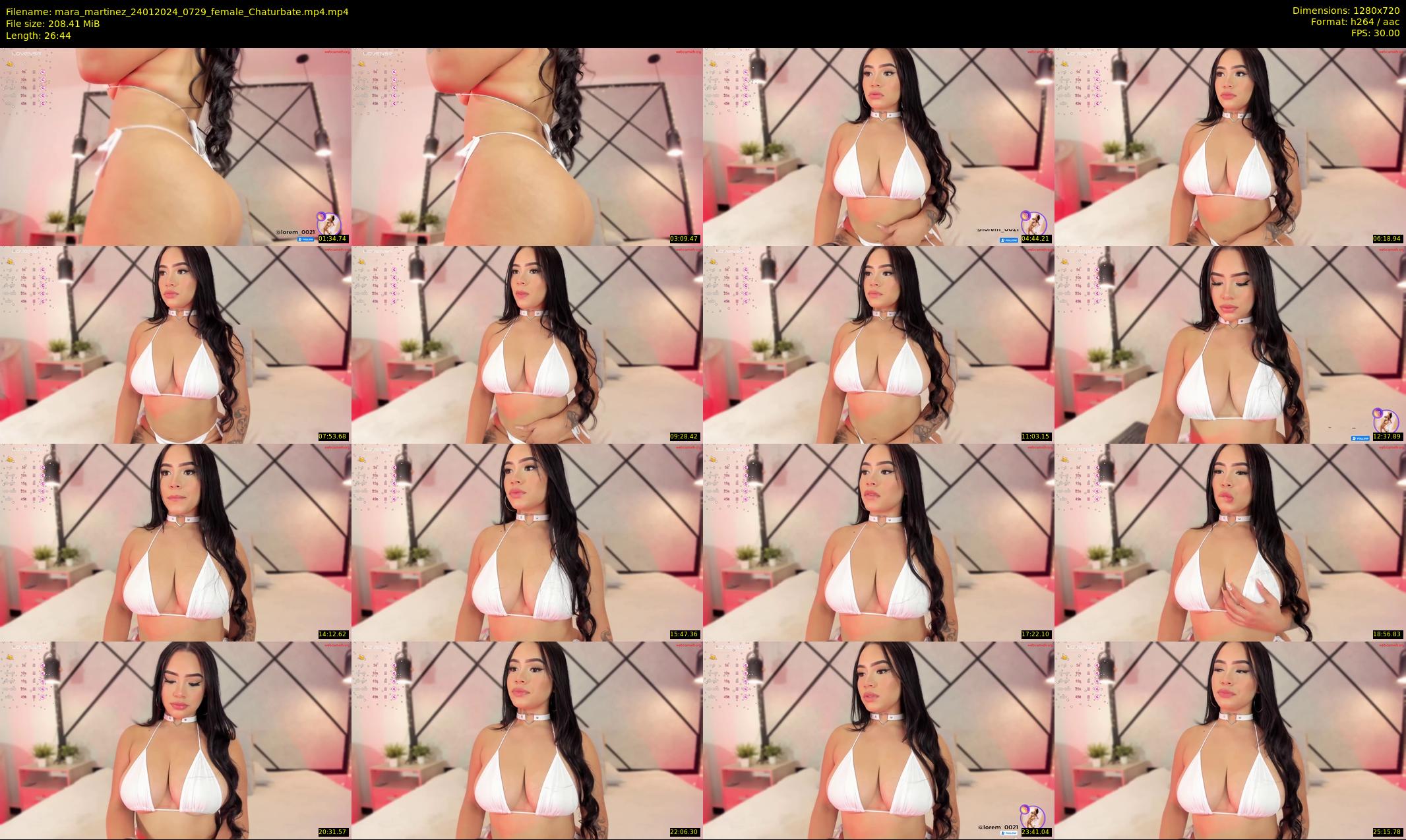mara_martinez — 27 minute Chaturbate female cam show recording, 720p, Jan 24, 2024