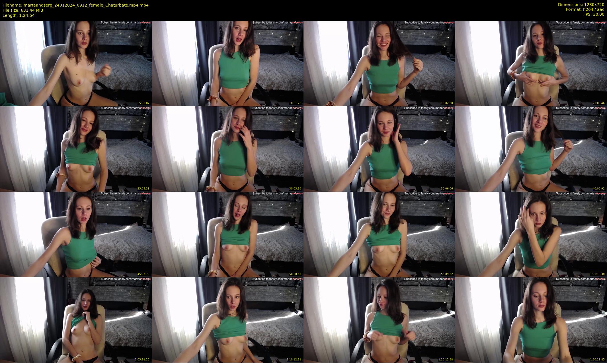 martaandserg — 85 minute Chaturbate female cam show recording, 720p, Jan 24, 2024
