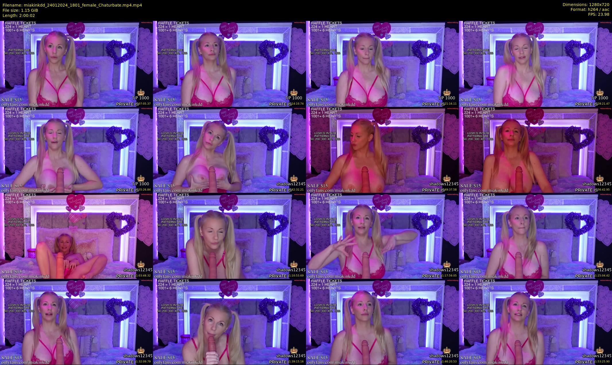 miakinkdd — 121 minute Chaturbate female cam show recording, 720p, Jan 24, 2024