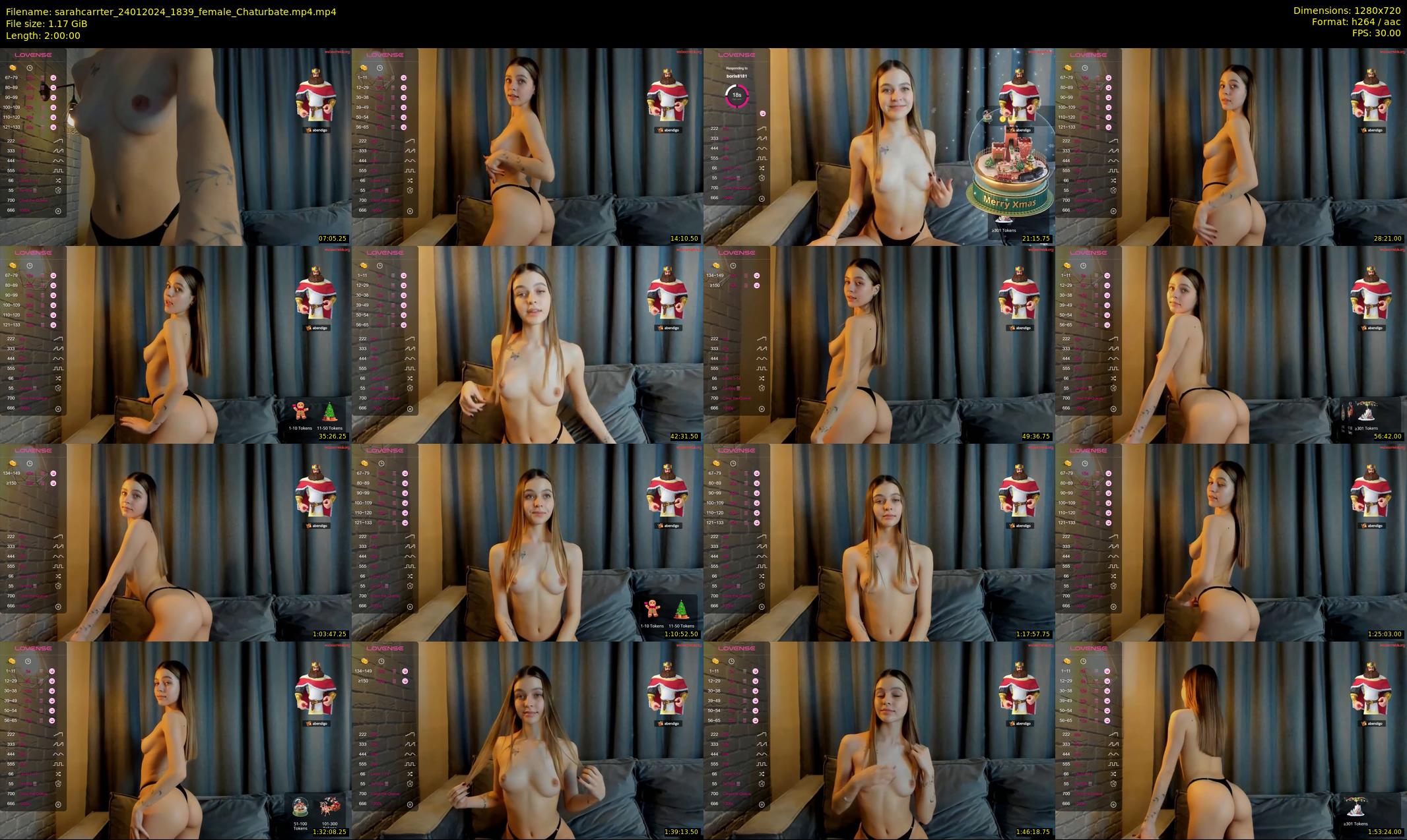 sarahcarrter — 120 minute Chaturbate female cam show recording, 720p, Jan 24, 2024