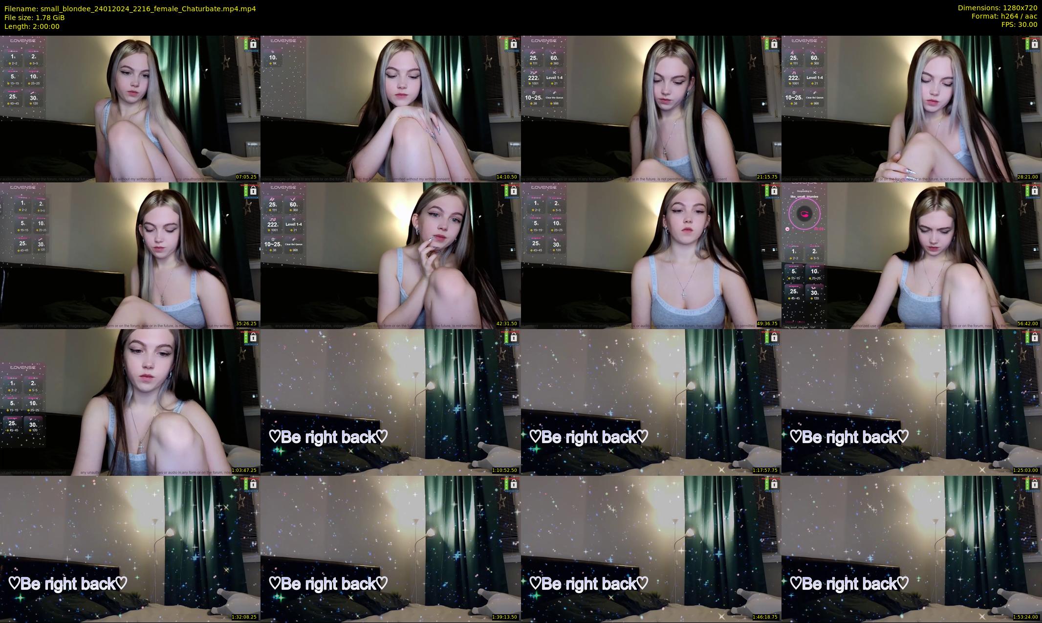 small_blondee — 120 minute Chaturbate female cam show recording, 720p, Jan 24, 2024