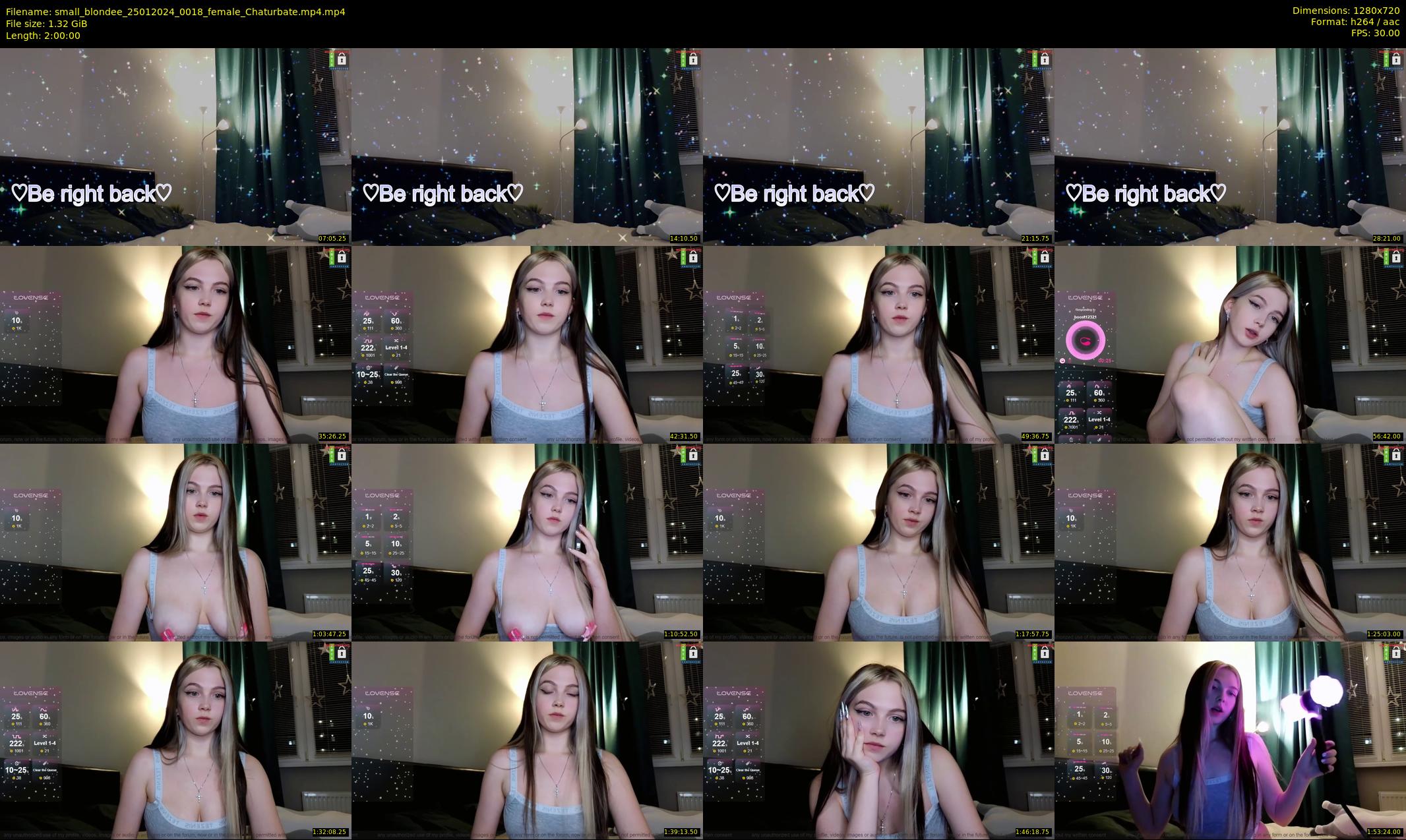small_blondee — 120 minute Chaturbate female cam show recording, 720p, Jan 25, 2024