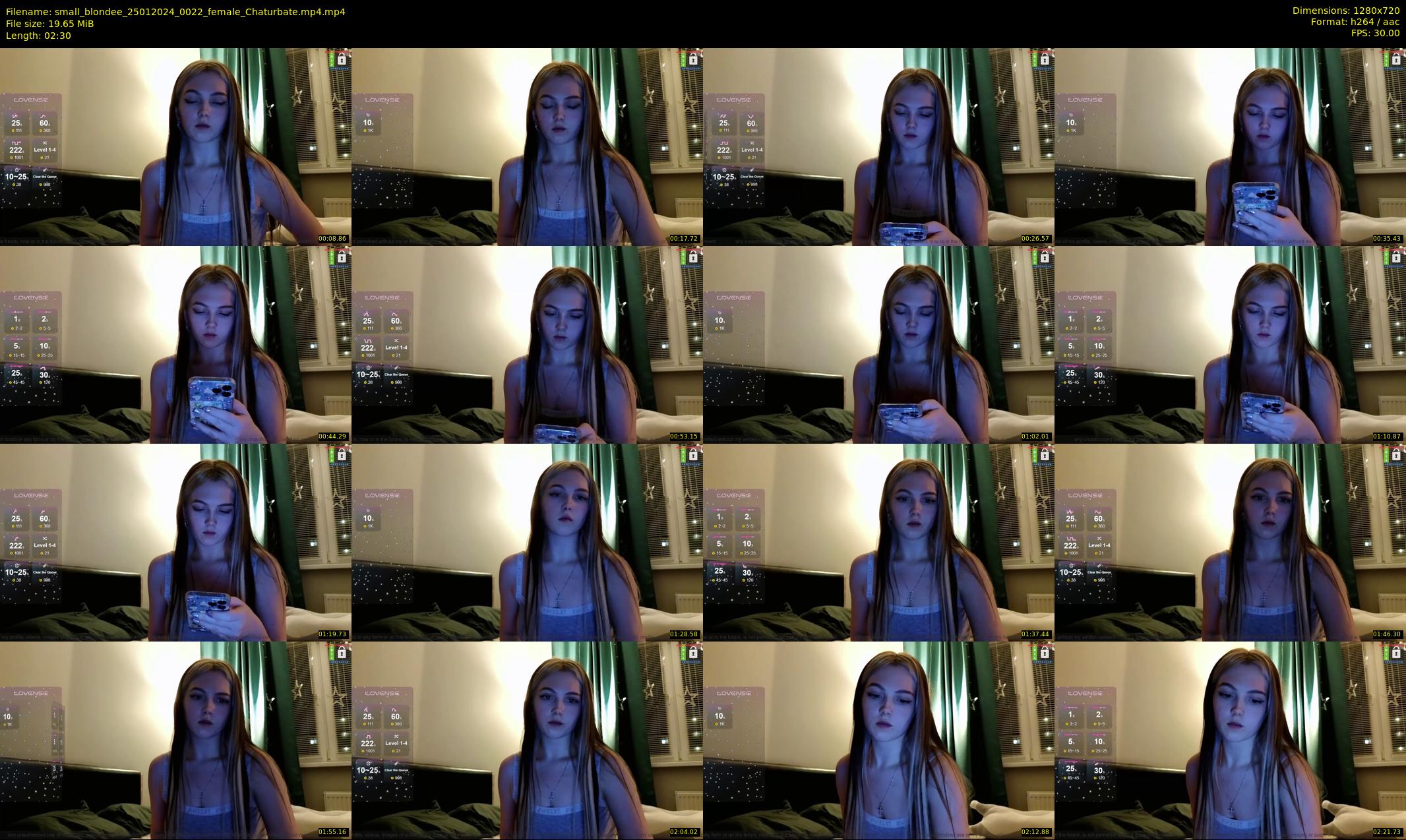 small_blondee — 3 minute Chaturbate female cam show recording, 720p, Jan 25, 2024