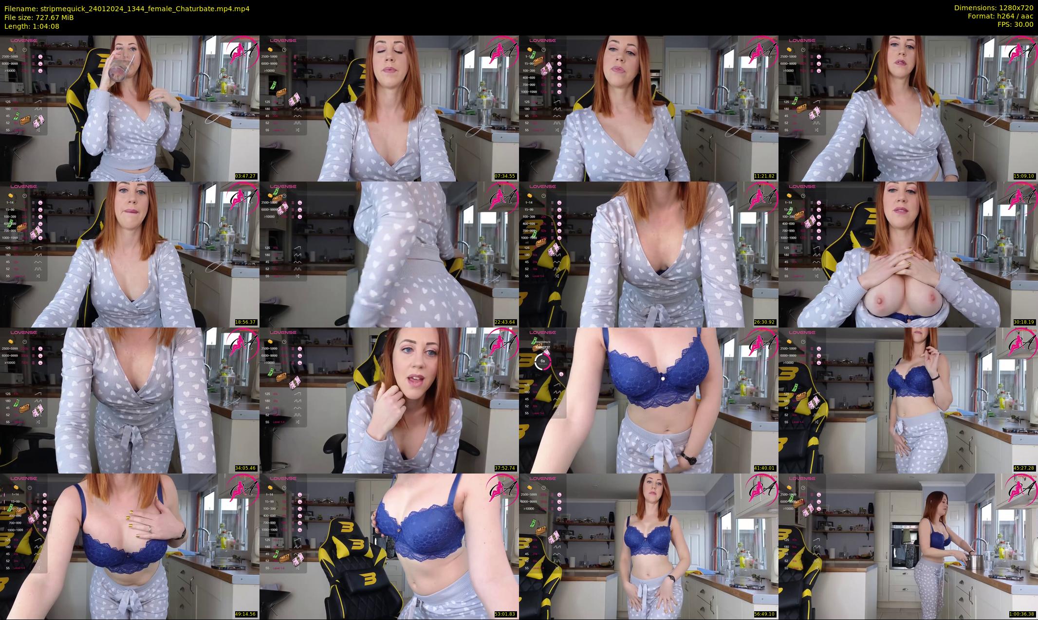 stripmequick — 65 minute Chaturbate female cam show recording, 720p, Jan 24, 2024