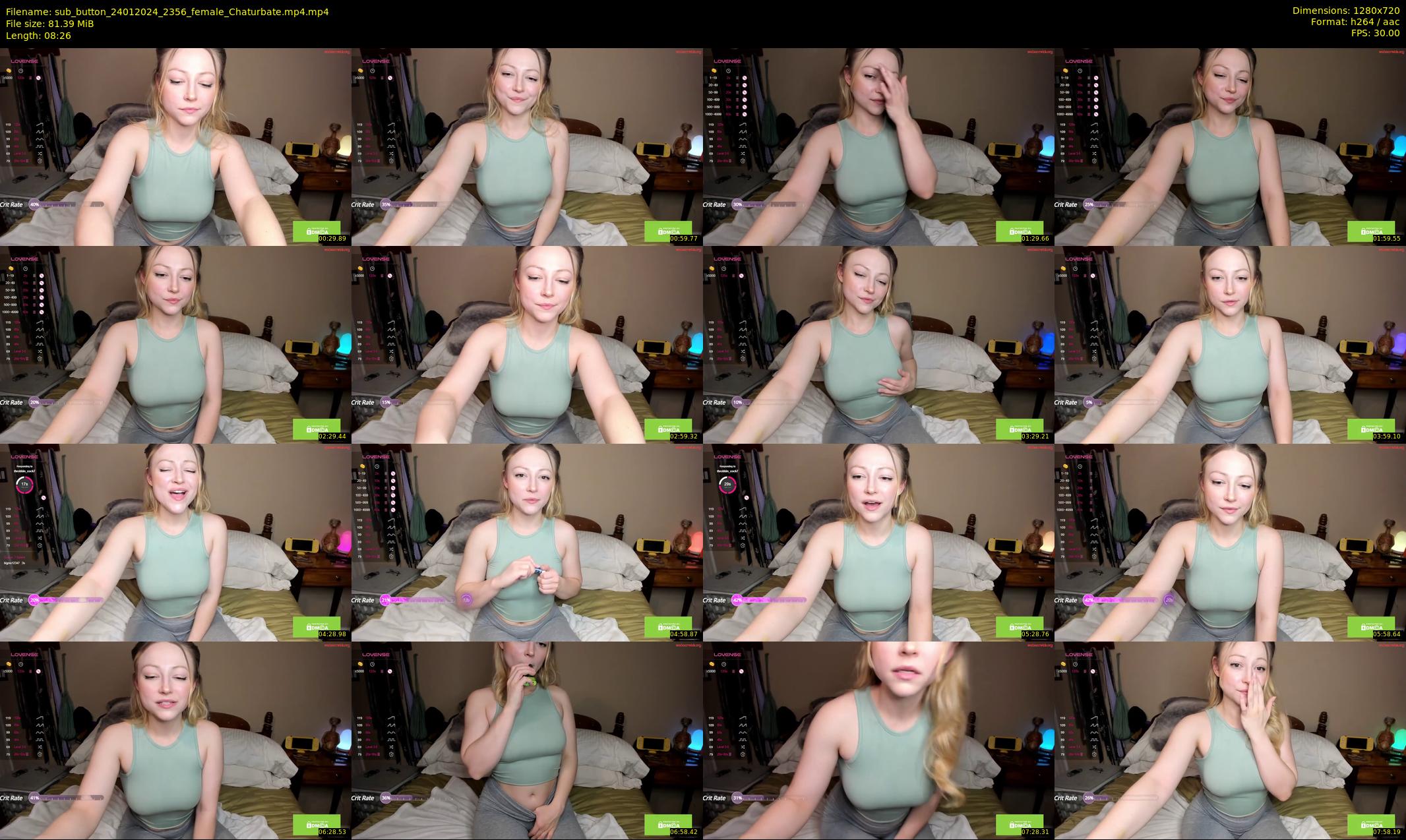 sub_button — 9 minute Chaturbate female cam show recording, 720p, Jan 24, 2024