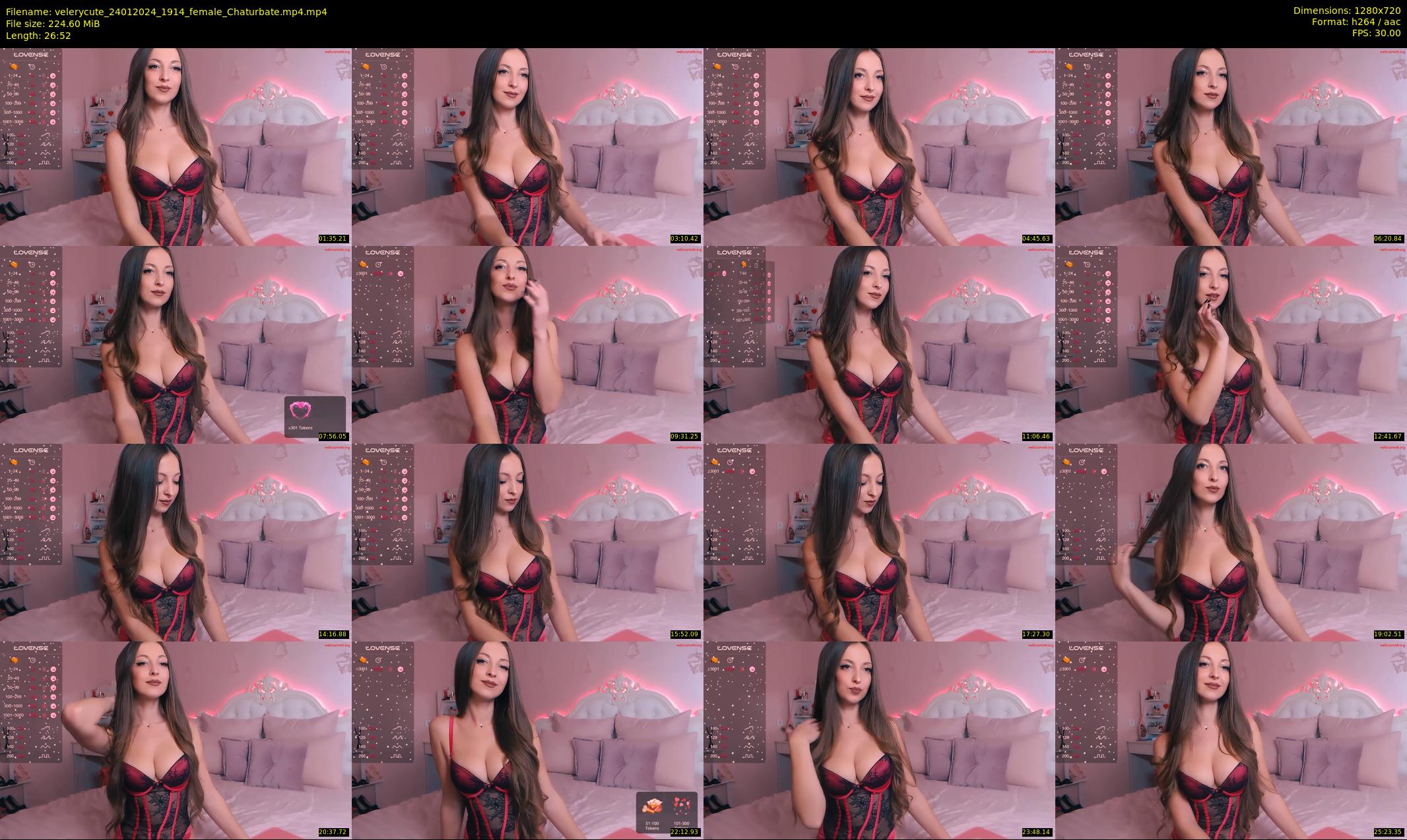 velerycute — 27 minute Chaturbate female cam show recording, 720p, Jan 24, 2024