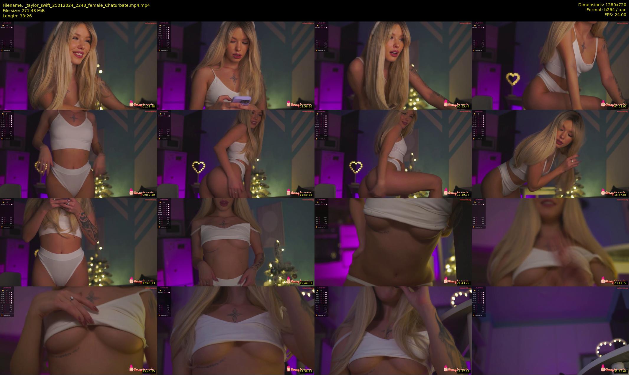 _taylor_swift — 34 minute Chaturbate female cam show recording, 720p, Jan 25, 2024