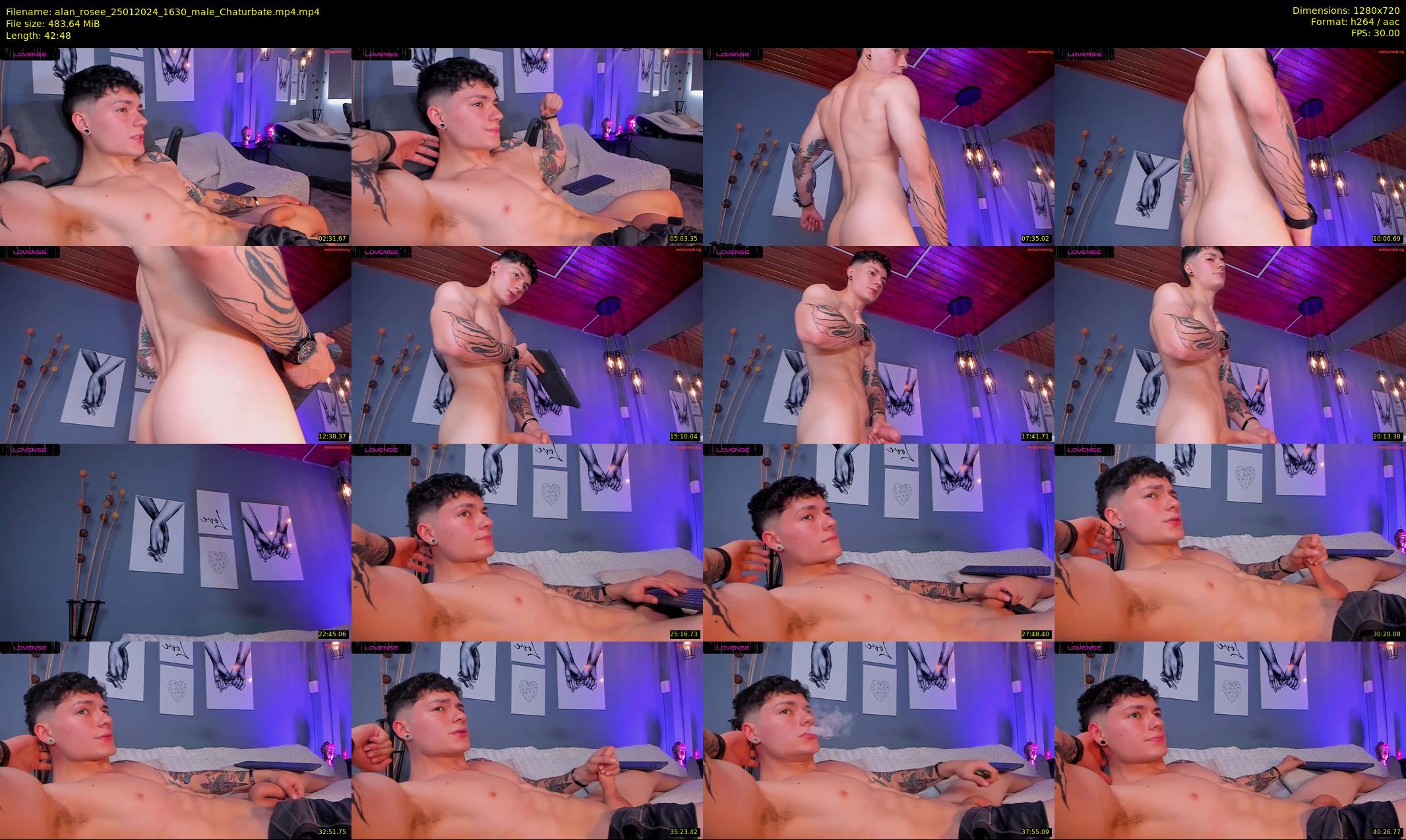 alan_rosee — 43 minute Chaturbate male cam show recording, 720p, Jan 25, 2024