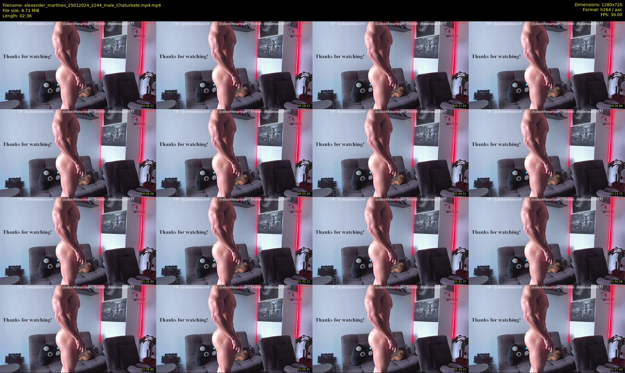 alexander_martines — 3 minute Chaturbate male cam show recording, 720p, Jan 25, 2024