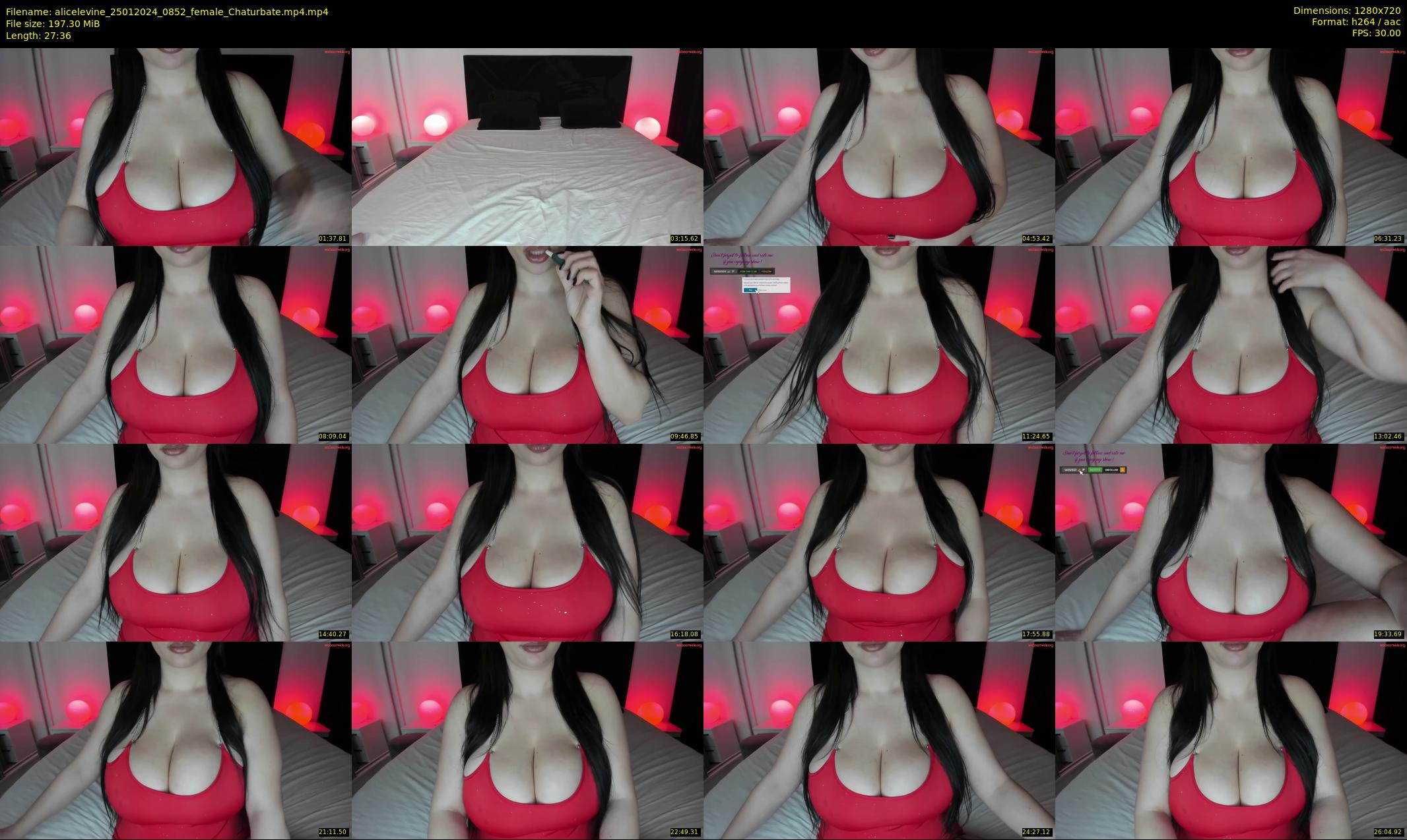 alicelevine — 28 minute Chaturbate female cam show recording, 720p, Jan 25, 2024