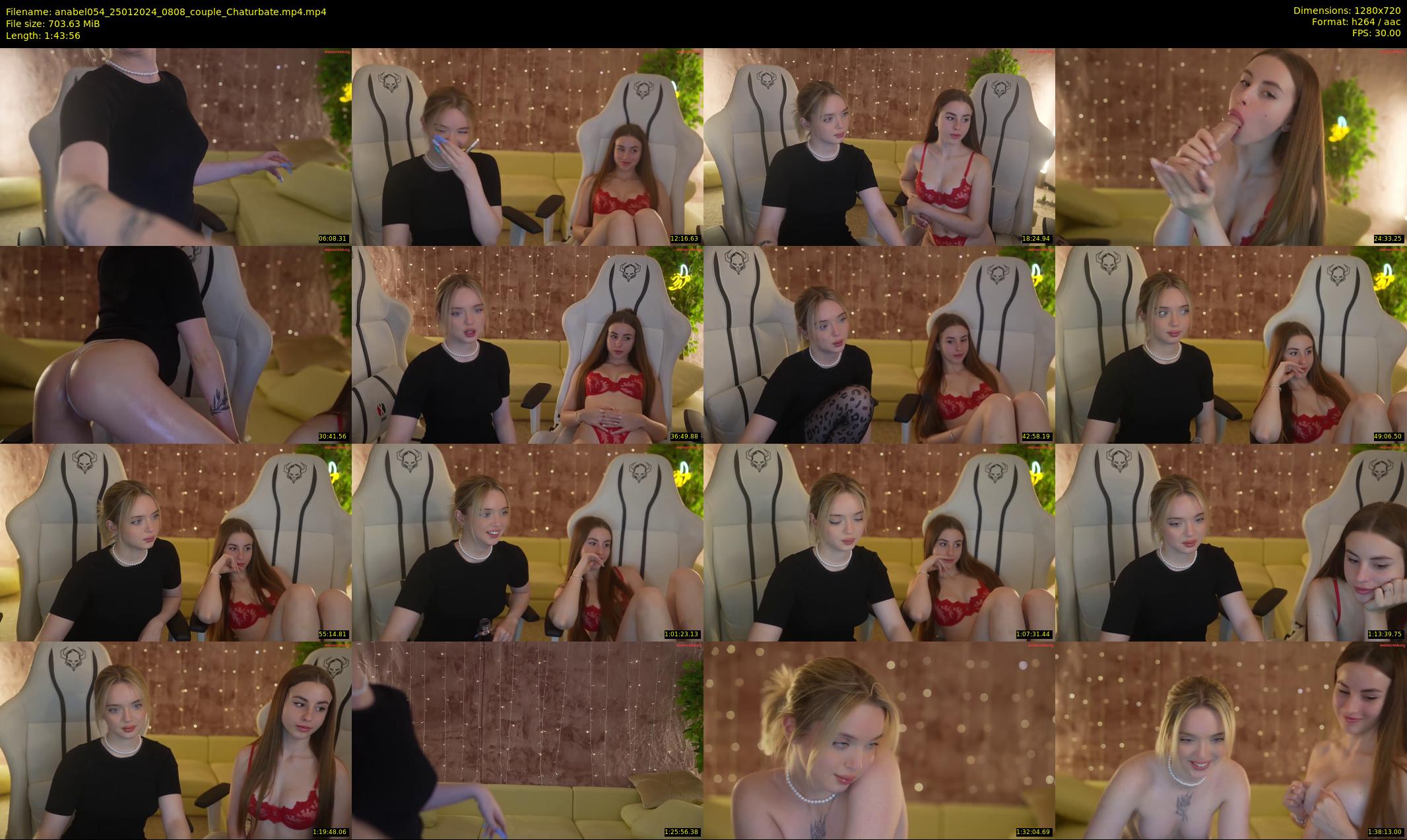anabel054 — 104 minute Chaturbate female cam show recording, 720p, Jan 25, 2024