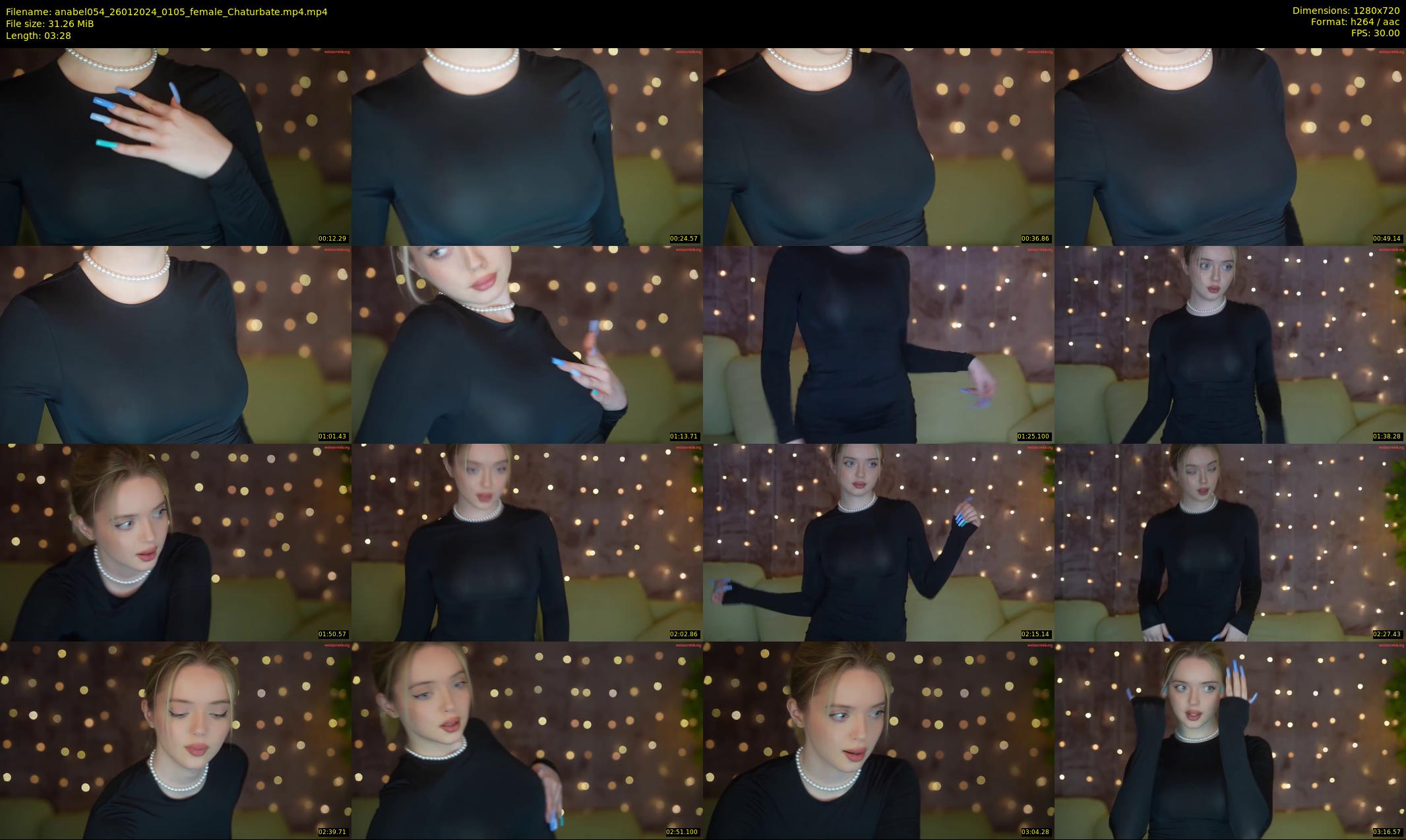 anabel054 — 4 minute Chaturbate female cam show recording, 720p, Jan 26, 2024