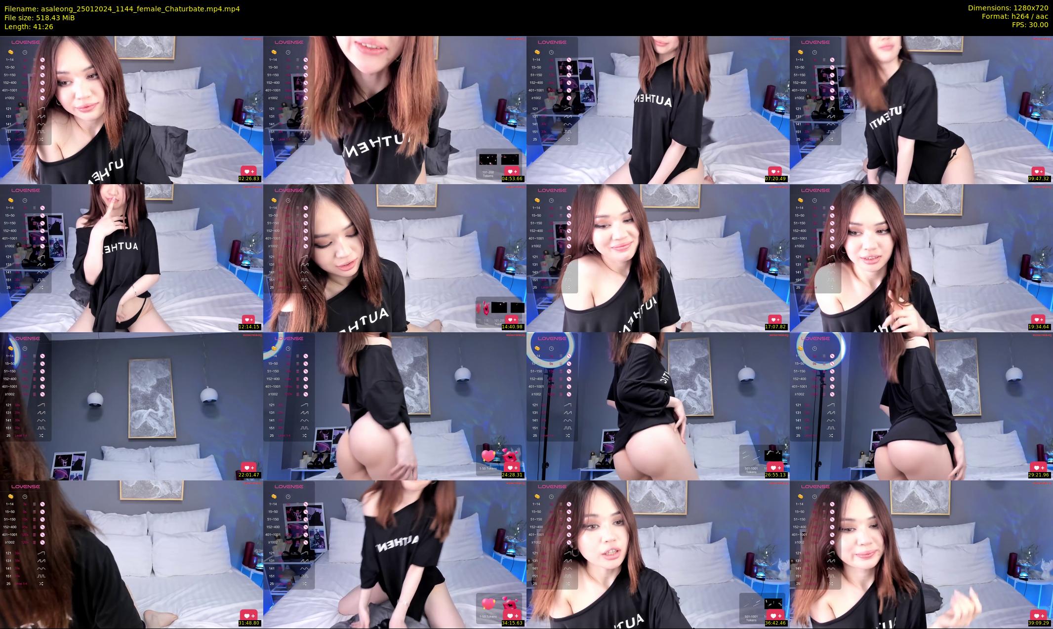 asaleong — 42 minute Chaturbate female cam show recording, 720p, Jan 25, 2024