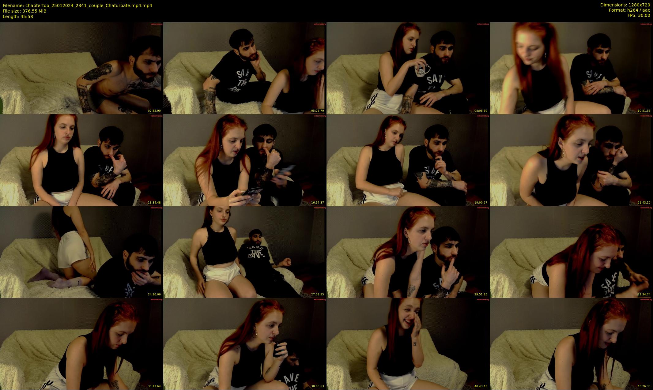 chaptertoo — 46 minute Chaturbate couple cam show recording, 720p, Jan 25, 2024