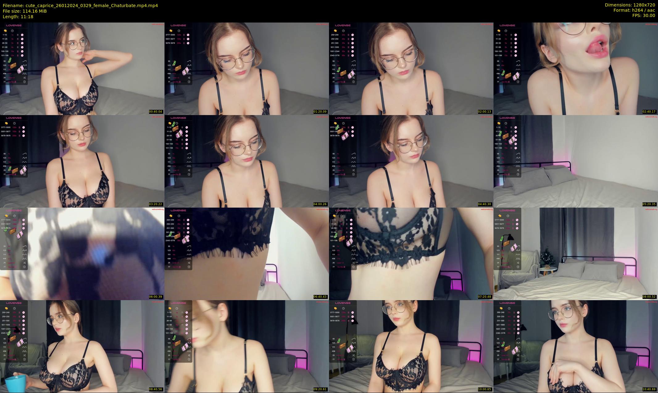 cute_caprice — 12 minute Chaturbate female cam show recording, 720p, Jan 26, 2024