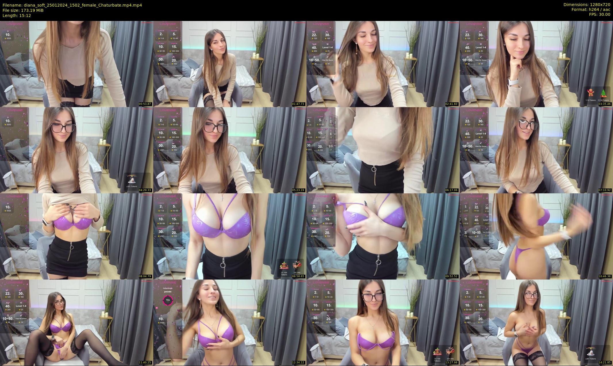 diana_soft — 16 minute Chaturbate female cam show recording, 720p, Jan 25, 2024