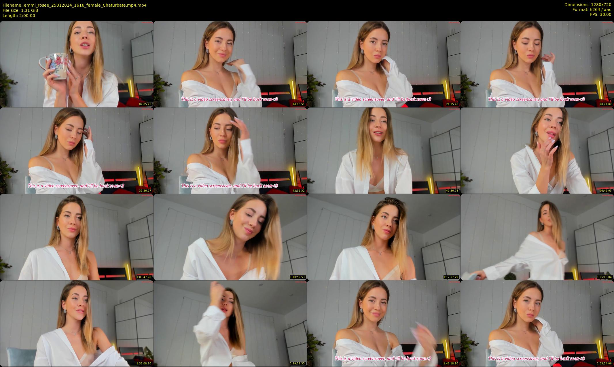 emmi_rosee — 120 minute Chaturbate female cam show recording, 720p, Jan 25, 2024