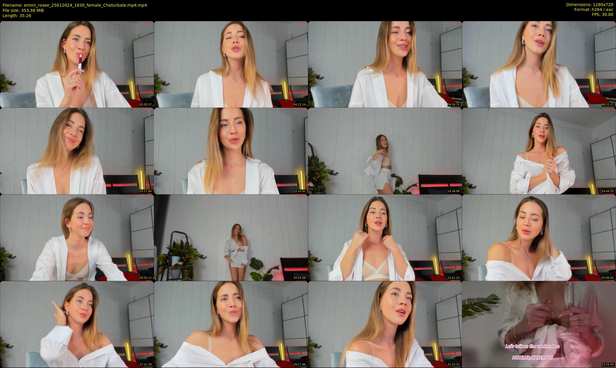 emmi_rosee — 36 minute Chaturbate female cam show recording, 720p, Jan 25, 2024