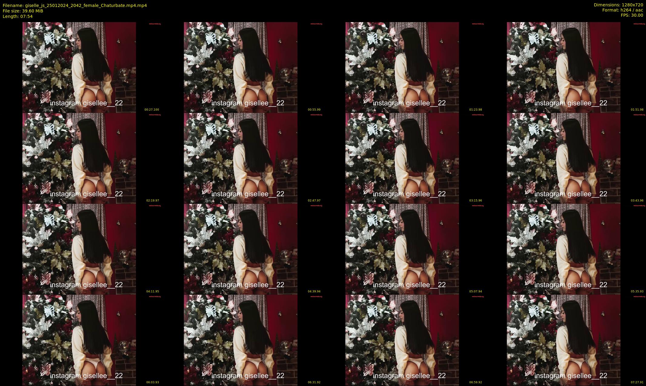 giselle_js — 8 minute Chaturbate female cam show recording, 720p, Jan 25, 2024