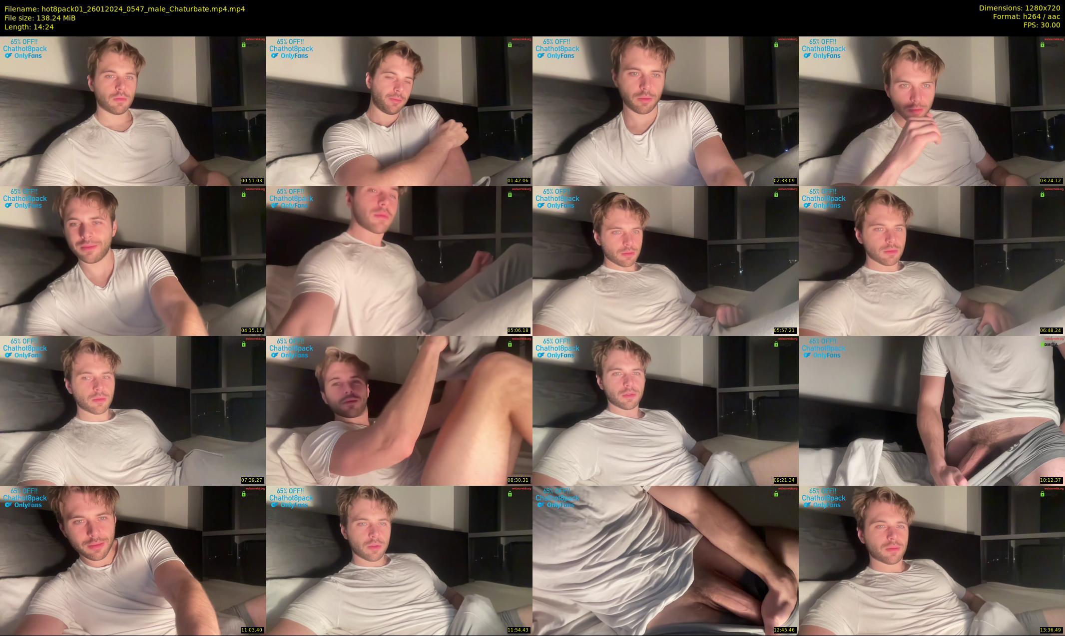 hot8pack01 — 15 minute Chaturbate male cam show recording, 720p, Jan 26, 2024