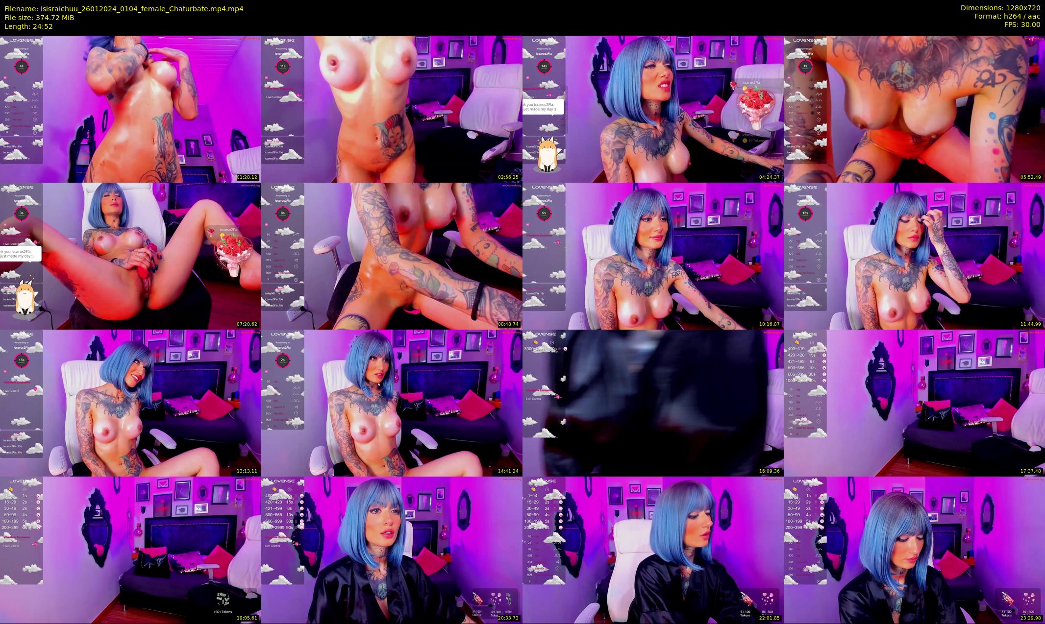 isisraichuu — 25 minute Chaturbate female cam show recording, 720p, Jan 26, 2024