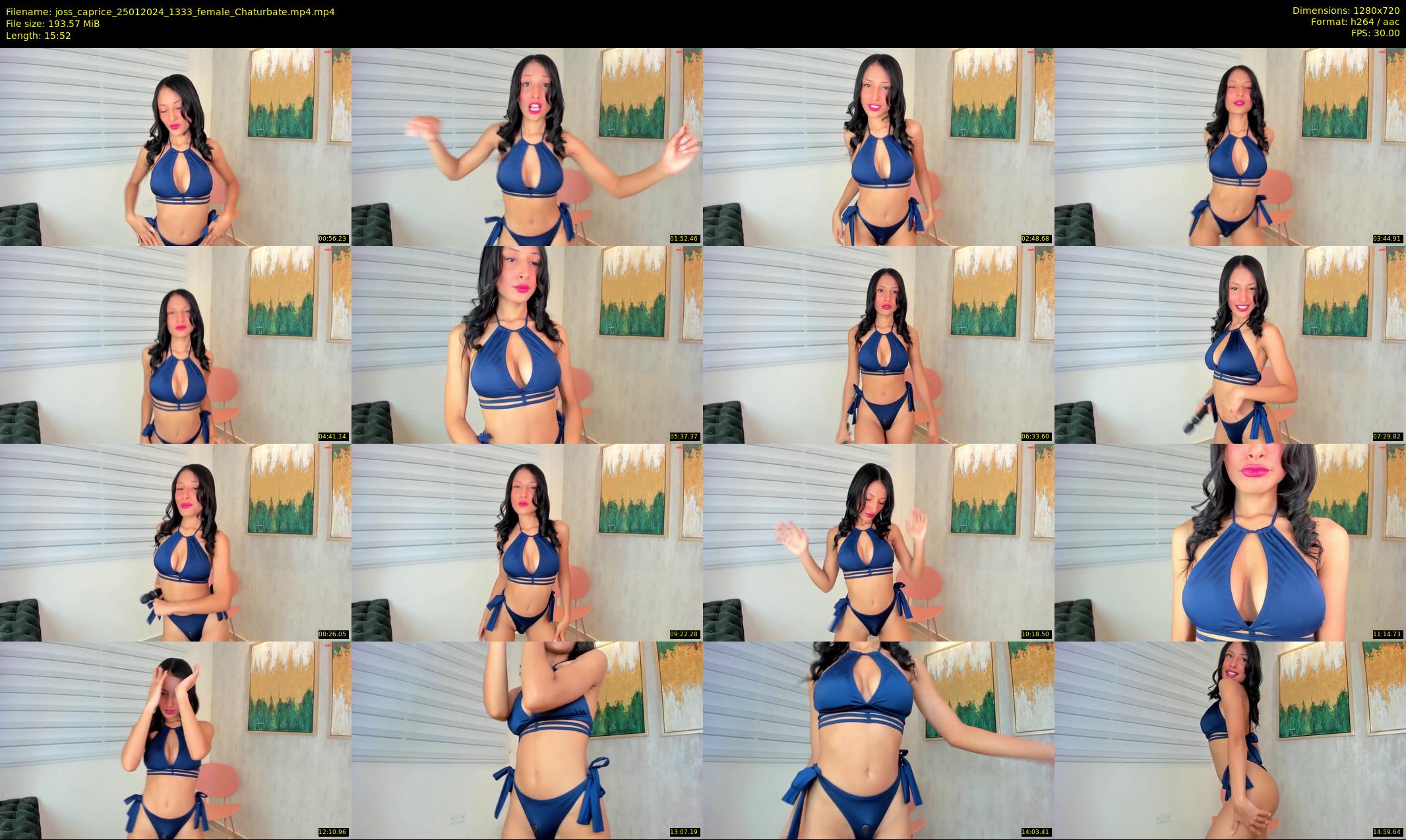 joss_caprice — 16 minute Chaturbate female cam show recording, 720p, Jan 25, 2024
