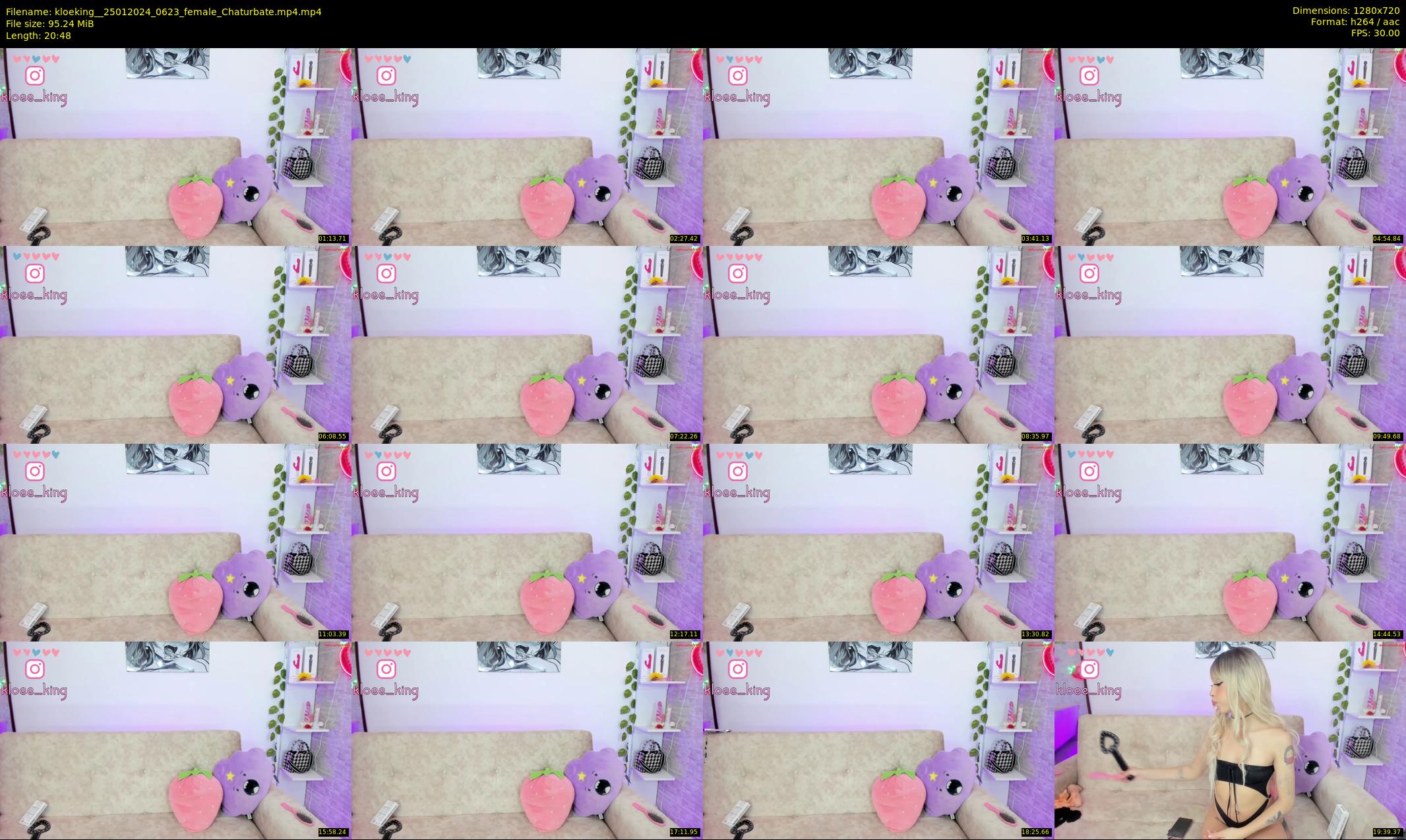 kloeking_ — 21 minute Chaturbate female cam show recording, 720p, Jan 25, 2024