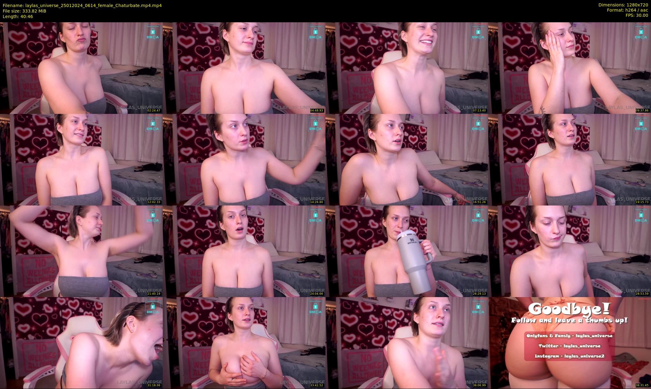 laylas_universe — 41 minute Chaturbate female cam show recording, 720p, Jan 25, 2024