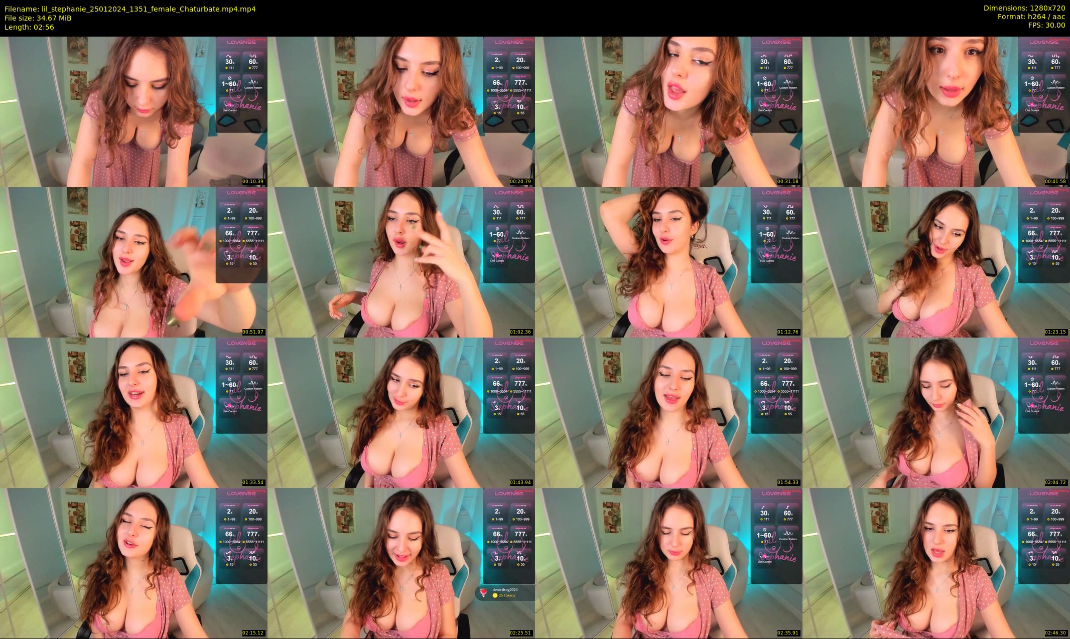 lil_stephanie — 3 minute Chaturbate female cam show recording, 720p, Jan 25, 2024