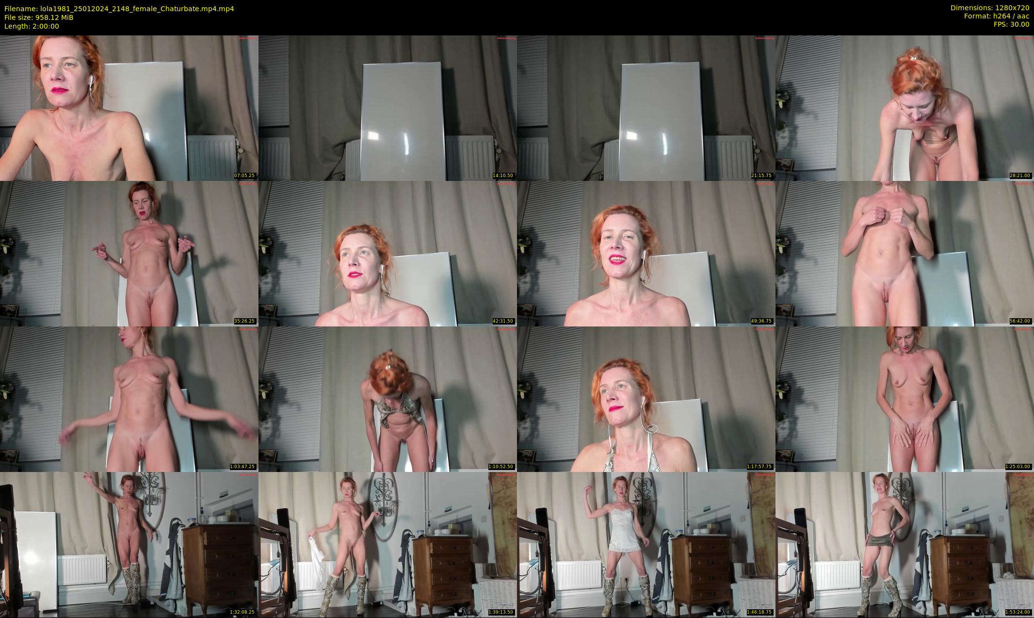 lola1981 — 120 minute Chaturbate female cam show recording, 720p, Jan 25, 2024