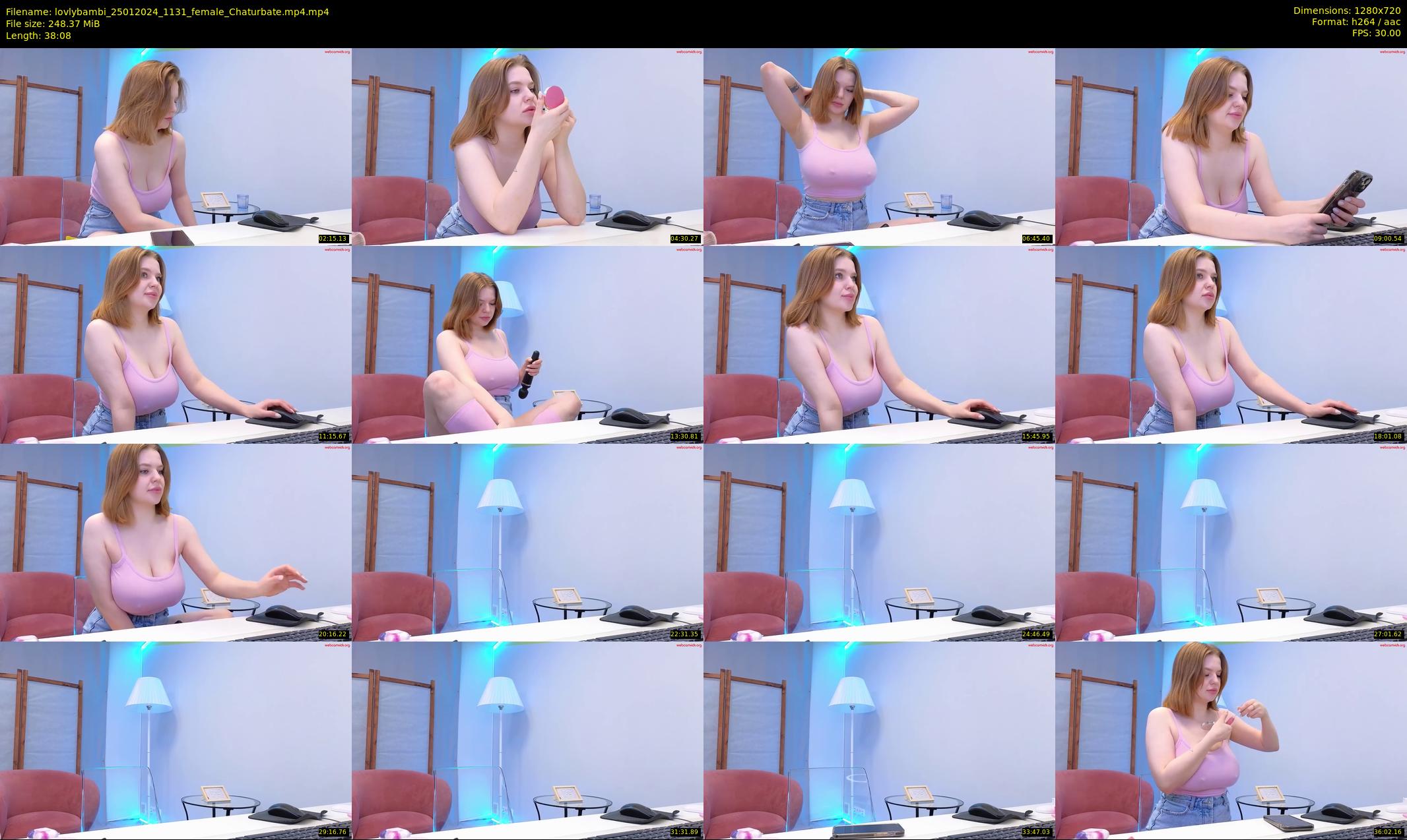 lovlybambi — 39 minute Chaturbate female cam show recording, 720p, Jan 25, 2024