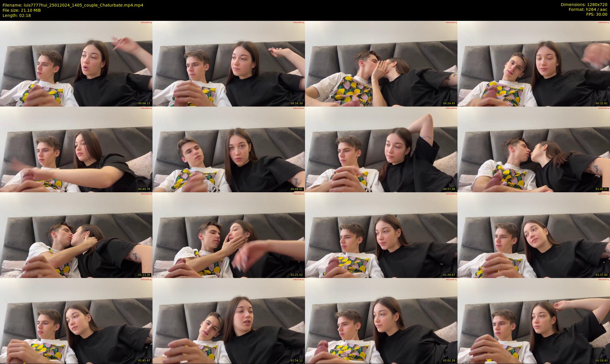 luis7777hui — 3 minute Chaturbate couple cam show recording, 720p, Jan 25, 2024
