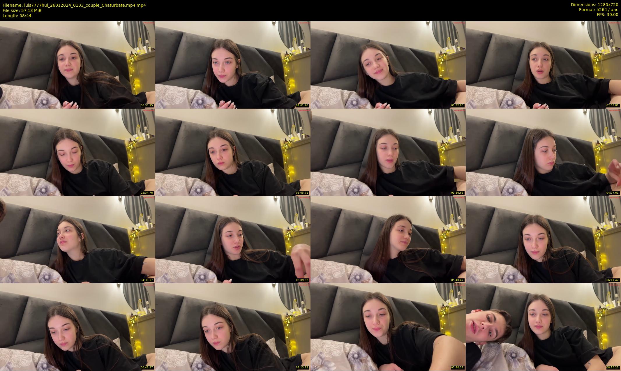 luis7777hui — 9 minute Chaturbate couple cam show recording, 720p, Jan 26, 2024