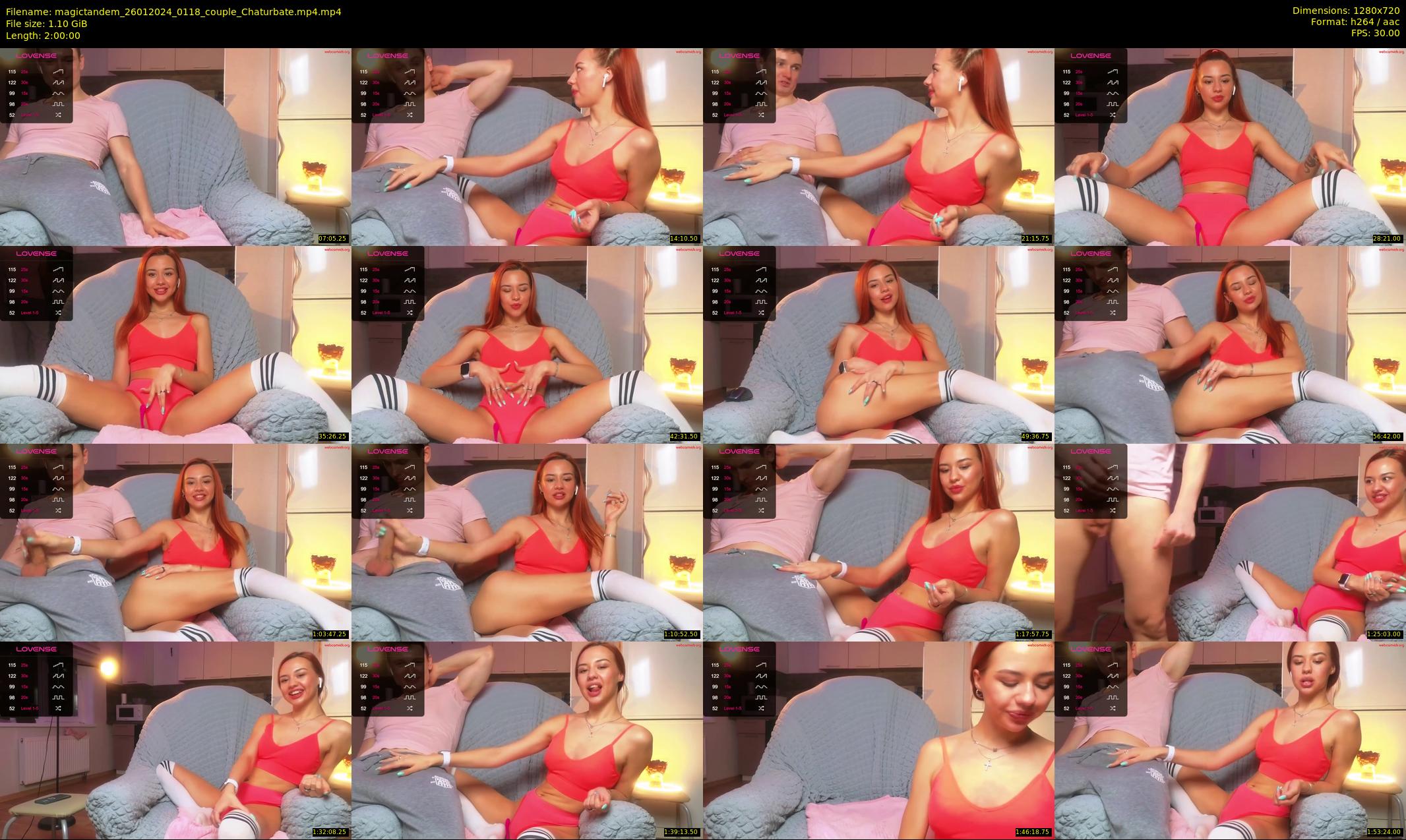 magictandem — 120 minute Chaturbate couple cam show recording, 720p, Jan 26, 2024
