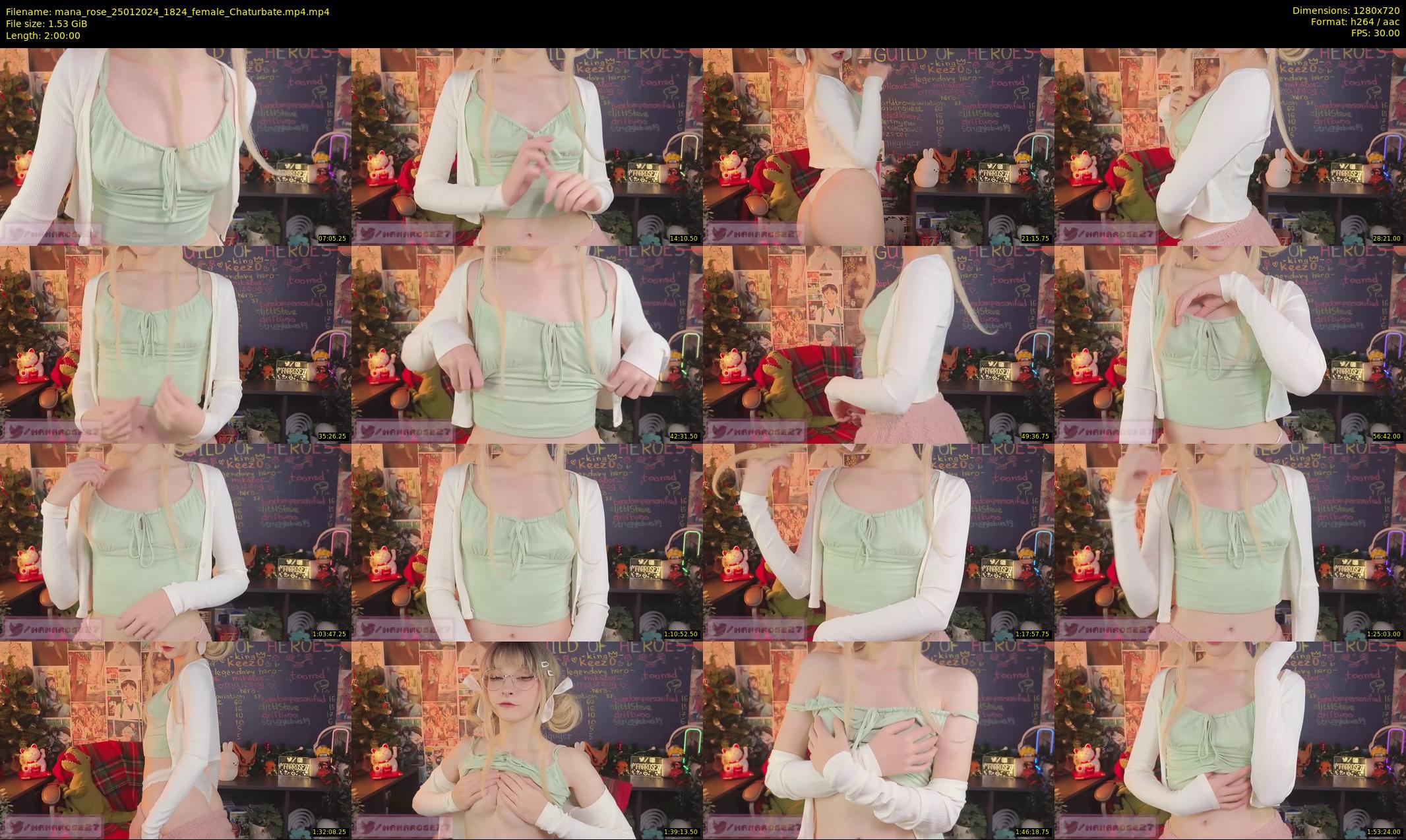 mana_rose — 120 minute Chaturbate female cam show recording, 720p, Jan 25, 2024
