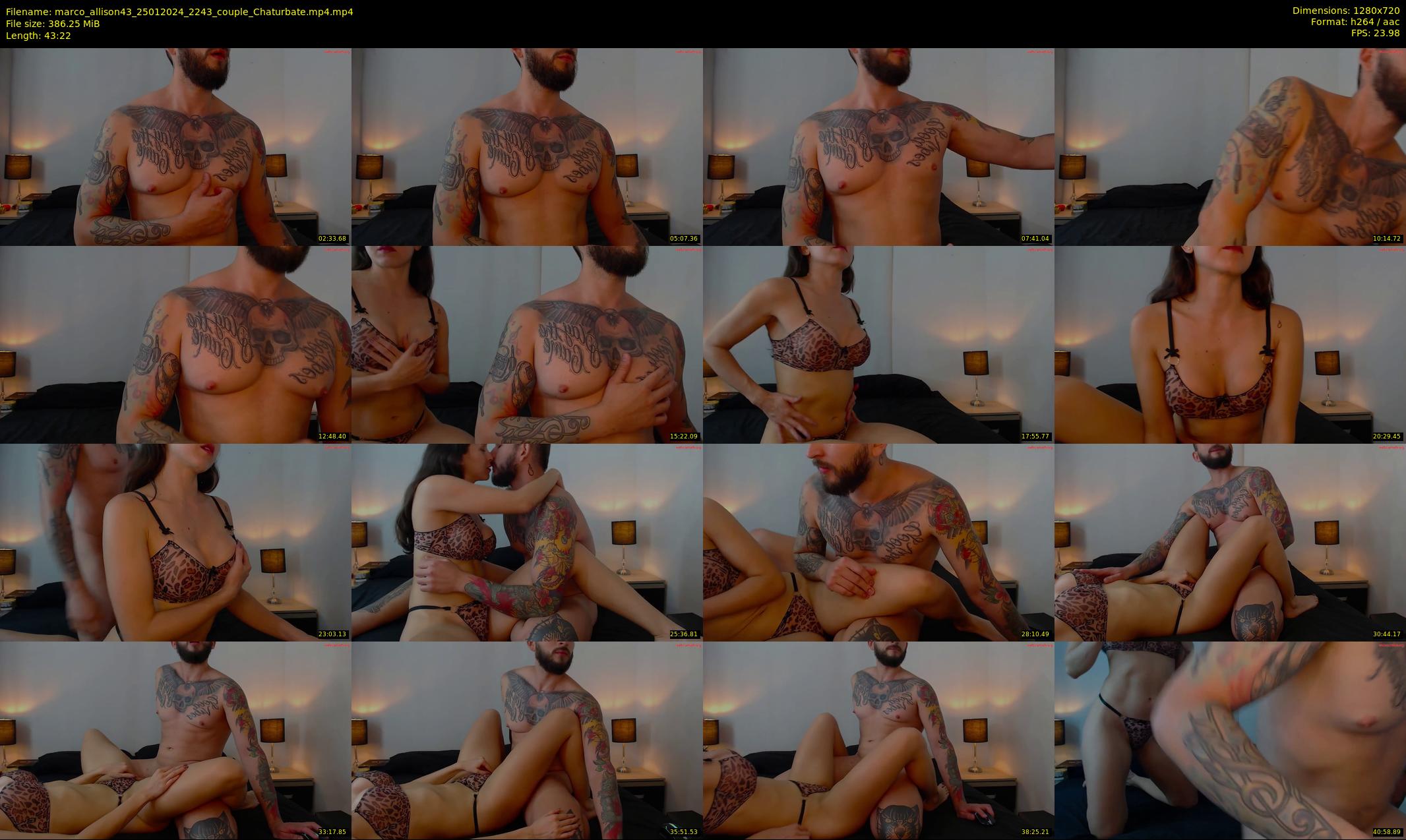 marco_allison43 — 44 minute Chaturbate couple cam show recording, 720p, Jan 25, 2024