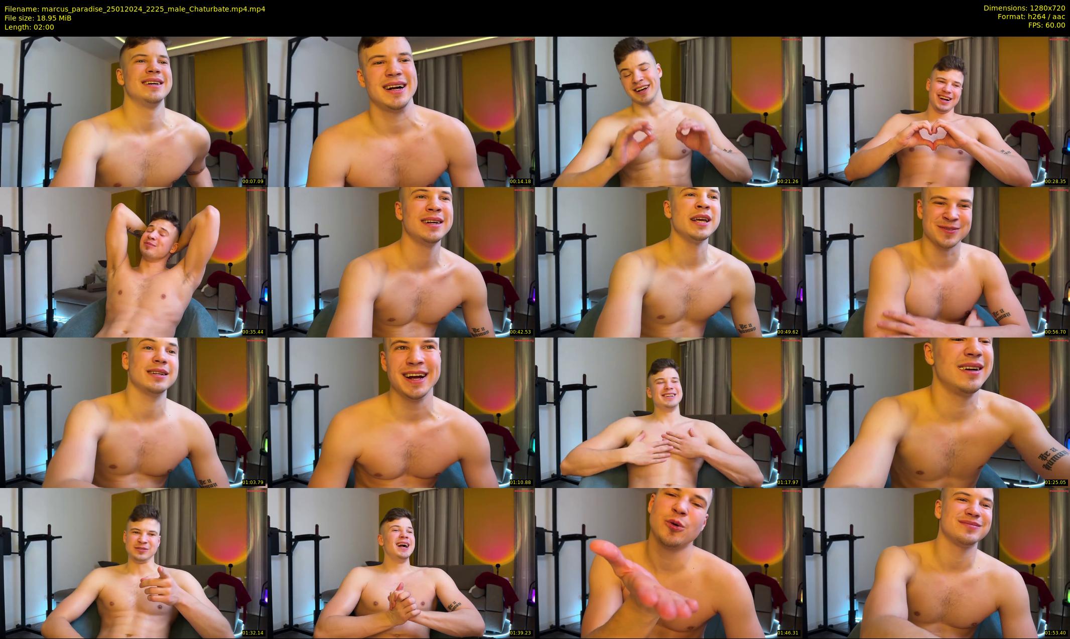 marcus_paradise — 2 minute Chaturbate male cam show recording, 720p, Jan 25, 2024