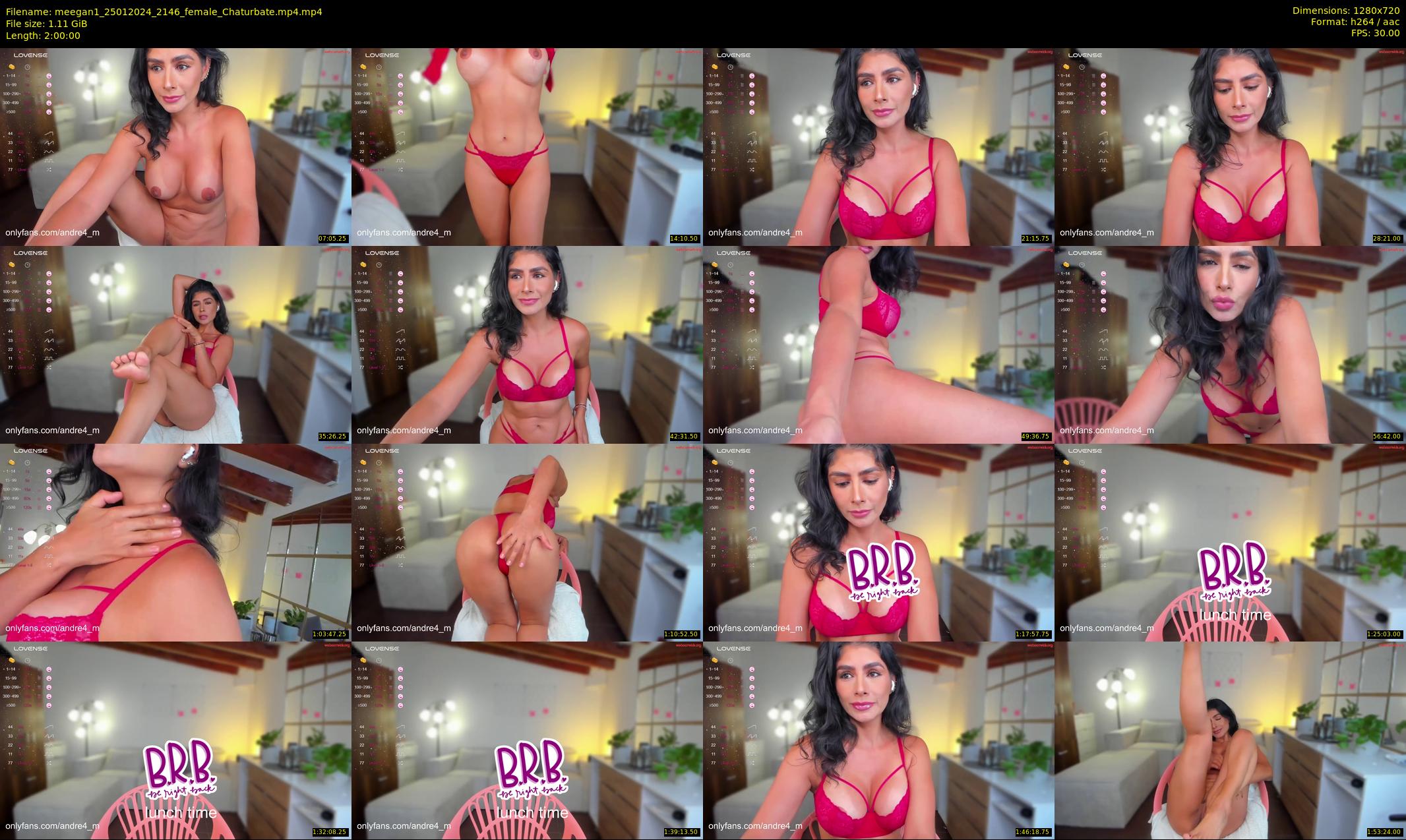 meegan1 — 120 minute Chaturbate female cam show recording, 720p, Jan 25, 2024