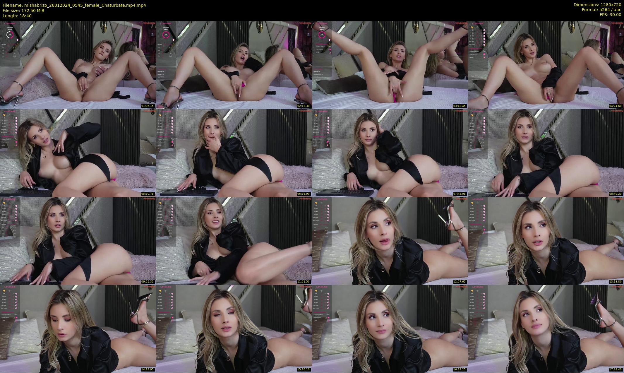 mishabrizo — 19 minute Chaturbate female cam show recording, 720p, Jan 26, 2024