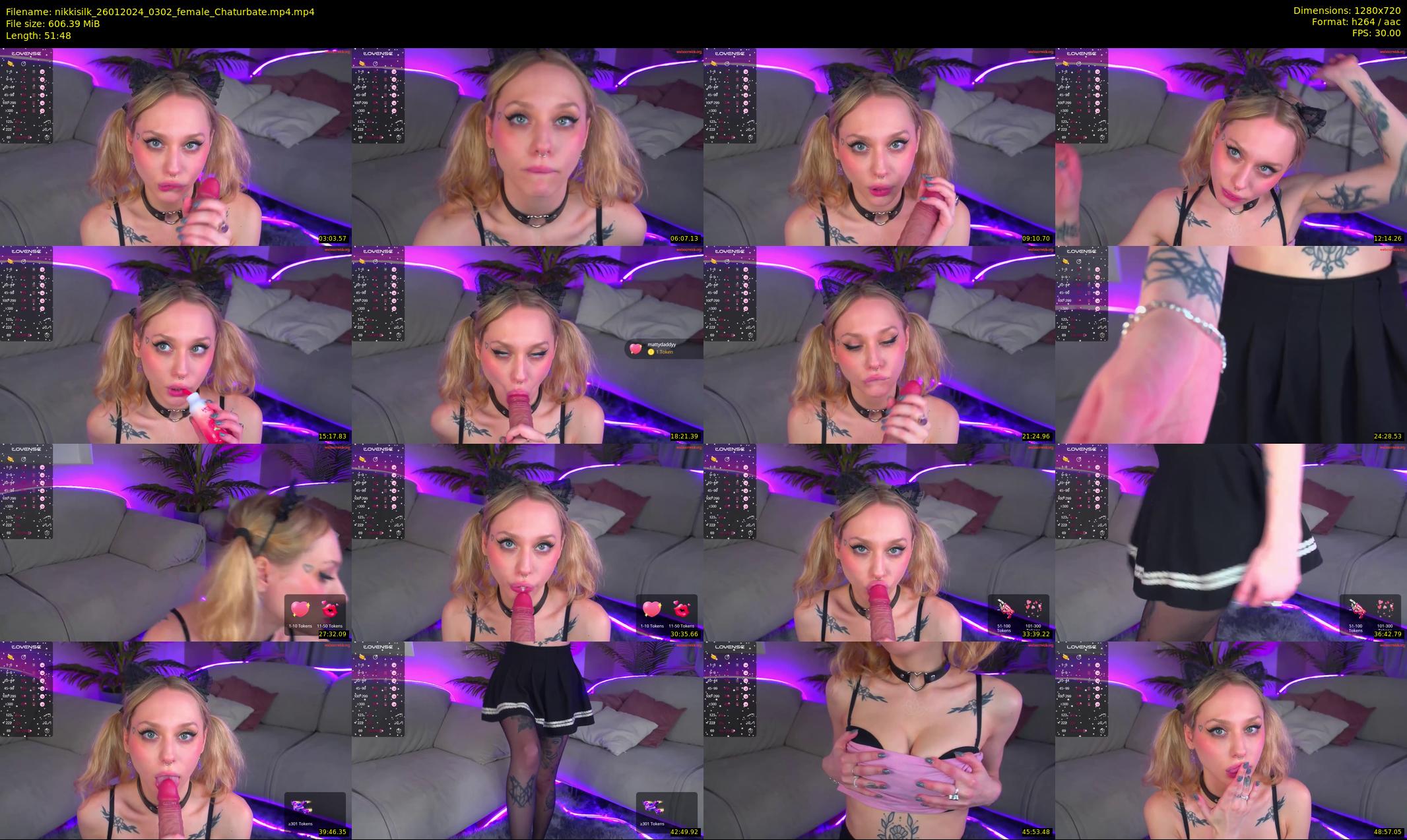 nikkisilk — 52 minute Chaturbate female cam show recording, 720p, Jan 26, 2024