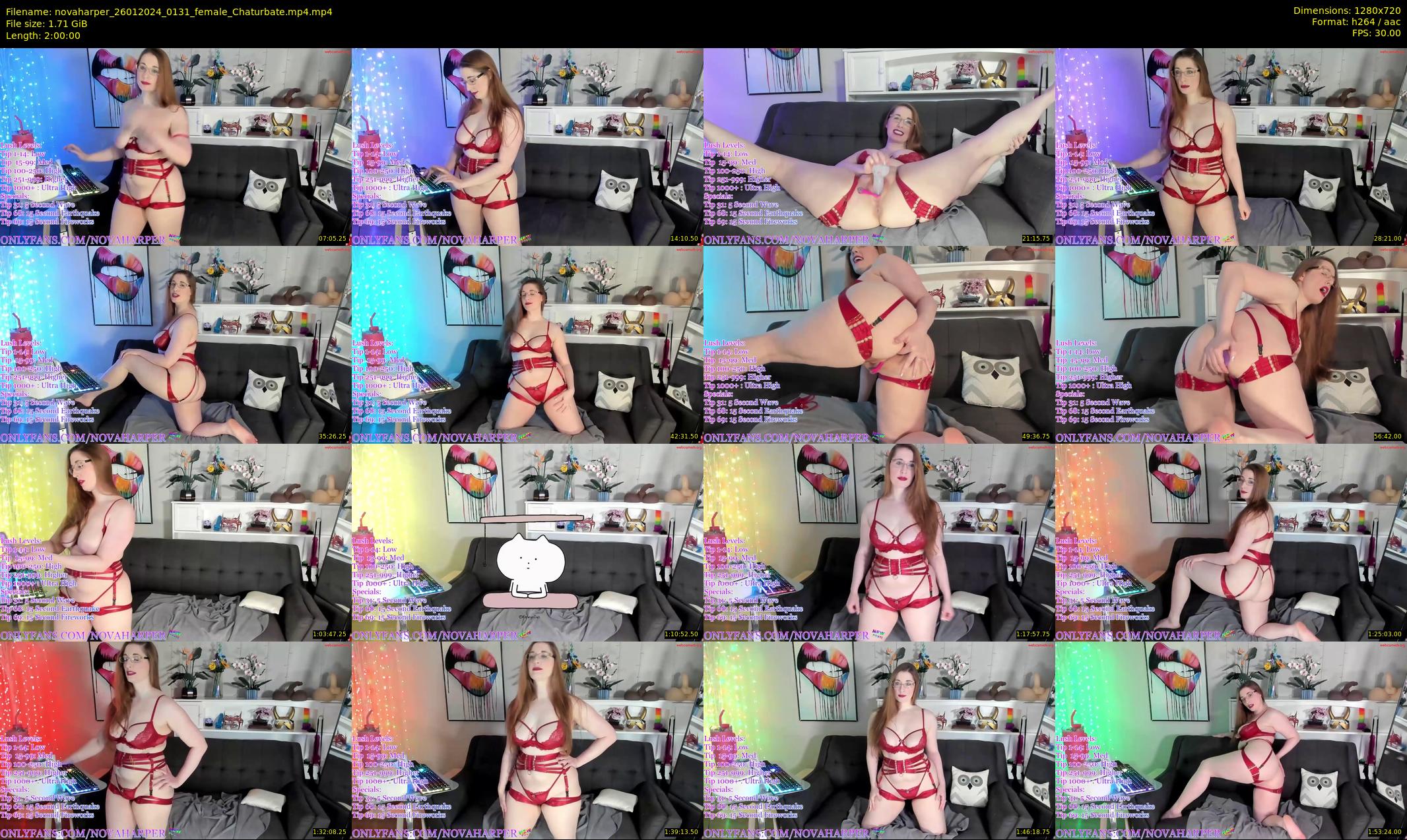 novaharper — 120 minute Chaturbate female cam show recording, 720p, Jan 26, 2024