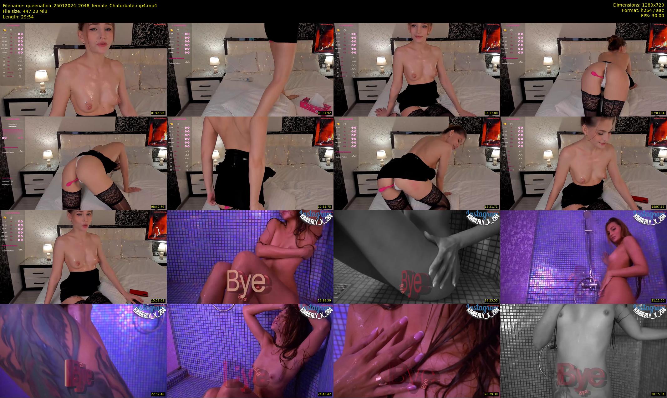 queenafina — 30 minute Chaturbate female cam show recording, 720p, Jan 25, 2024