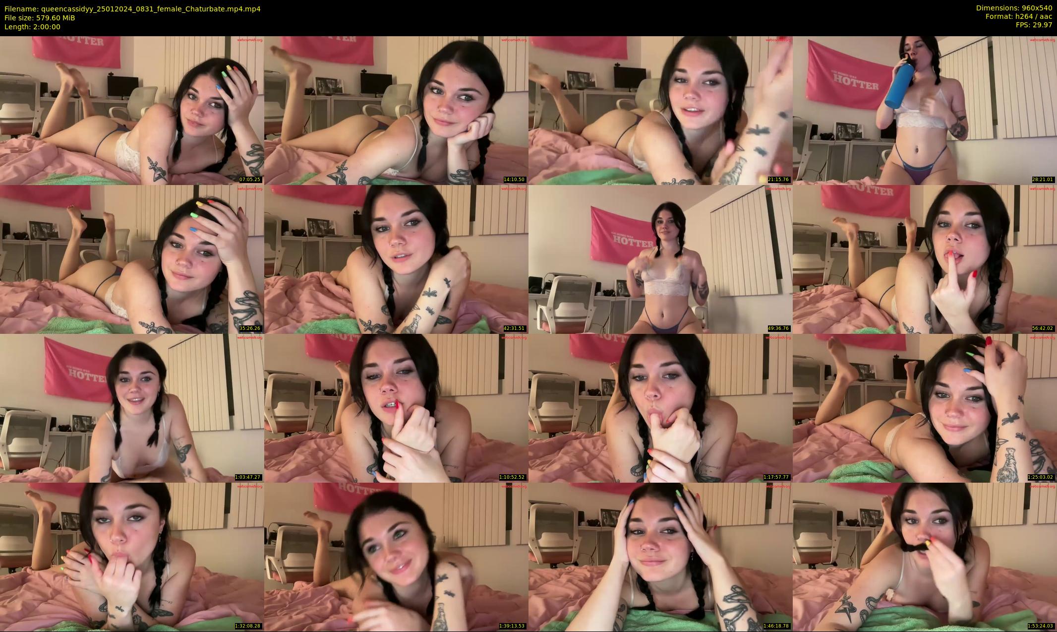 queencassidyy — 120 minute Chaturbate female cam show recording, 480p, Jan 25, 2024