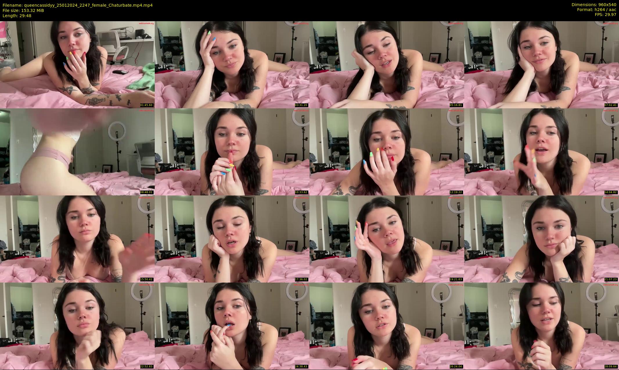 queencassidyy — 30 minute Chaturbate female cam show recording, 480p, Jan 25, 2024
