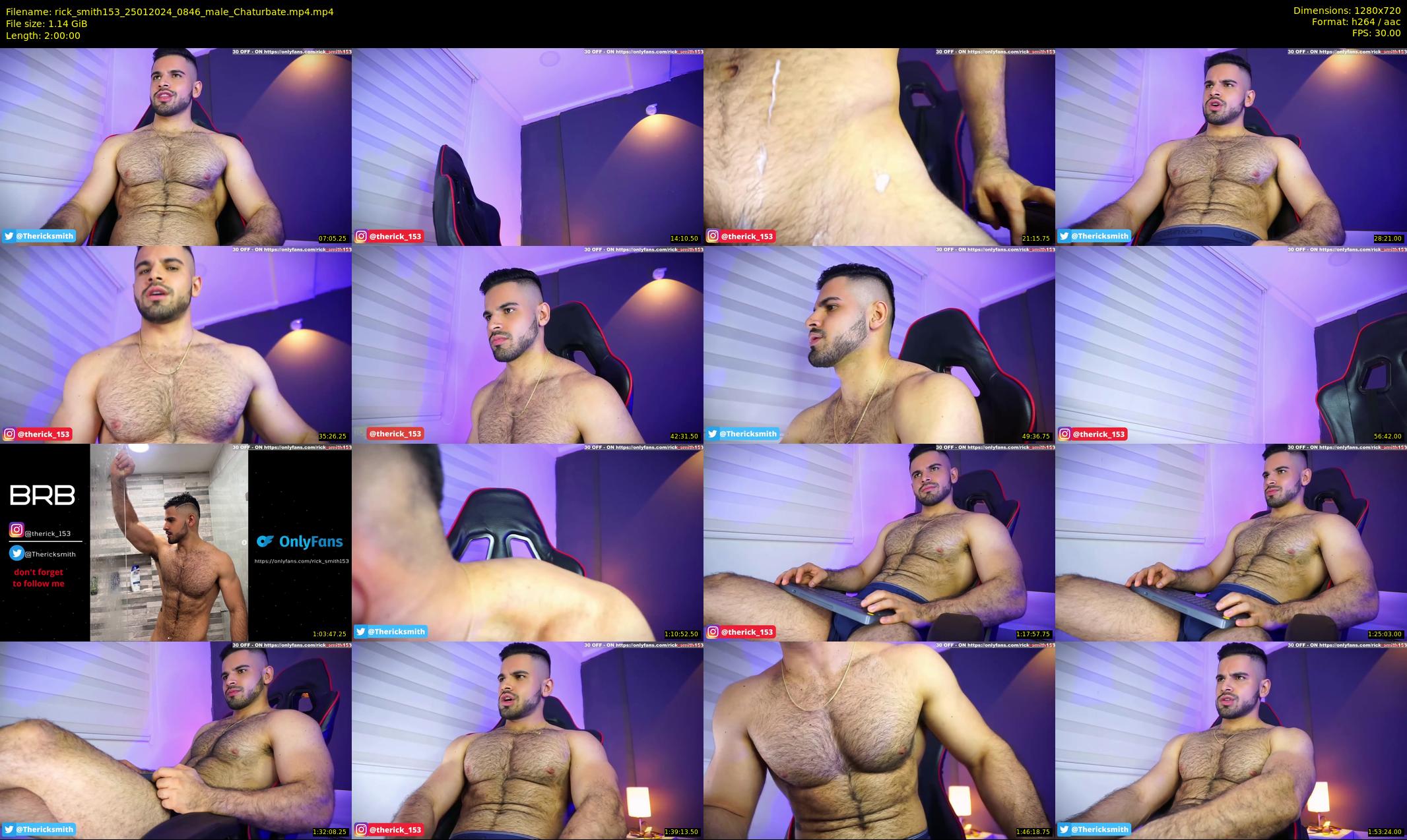 rick_smith153 — 120 minute Chaturbate male cam show recording, 720p, Jan 25, 2024