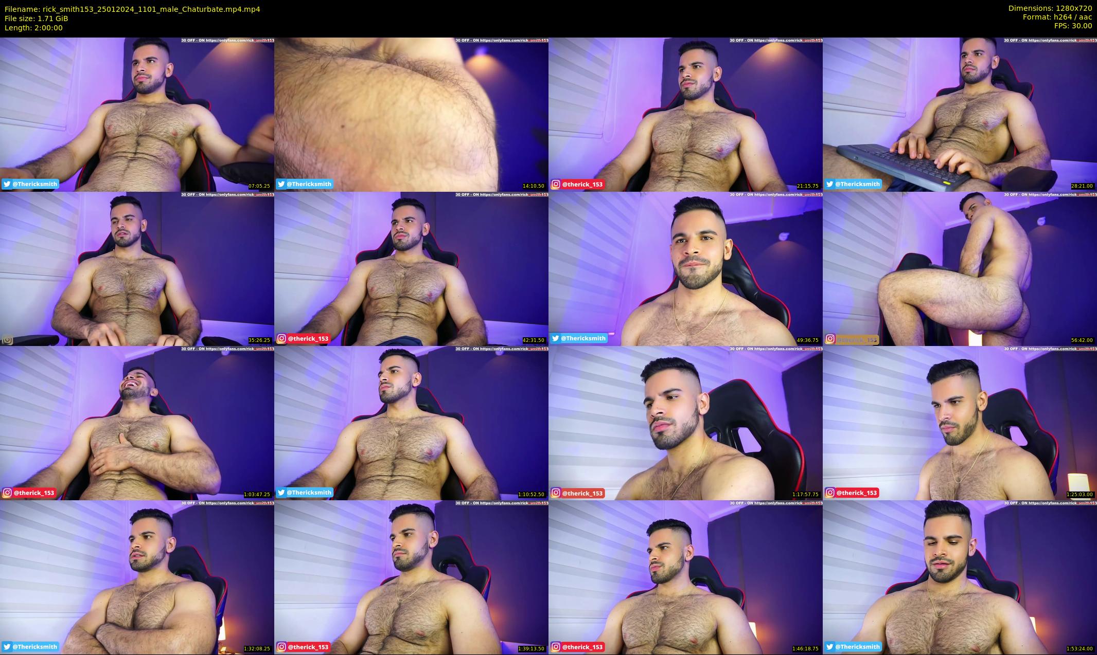 rick_smith153 — 120 minute Chaturbate male cam show recording, 720p, Jan 25, 2024