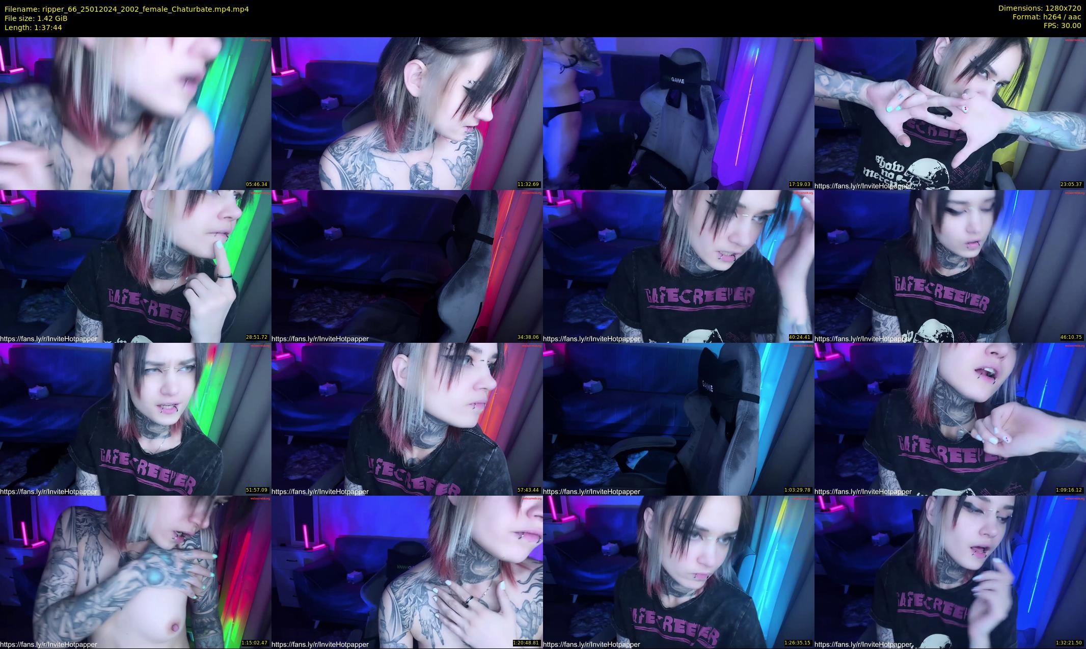 ripper_66 — 98 minute Chaturbate female cam show recording, 720p, Jan 25, 2024